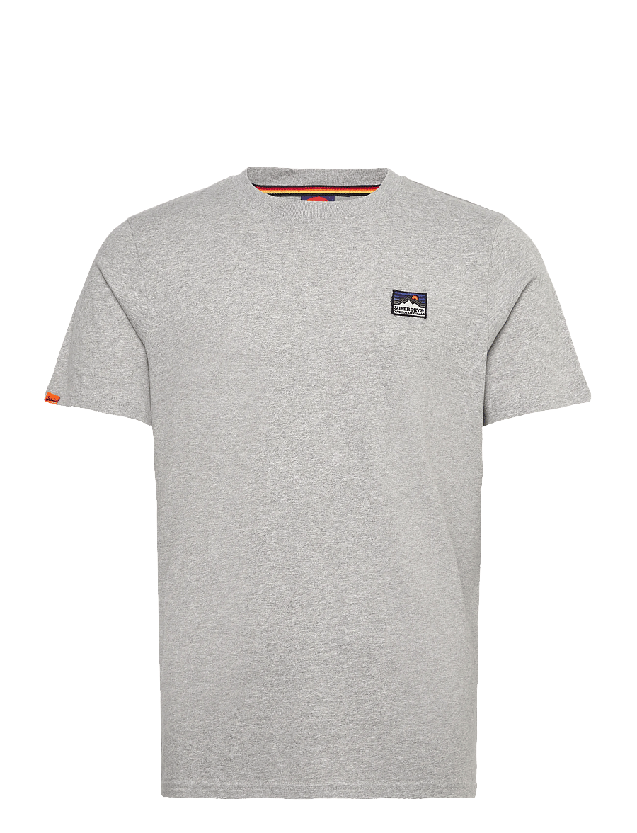 Superdry - GREAT OUTDOORS EMB RELAXED TEE - short-sleeved t-shirts - athletic grey marl - 1