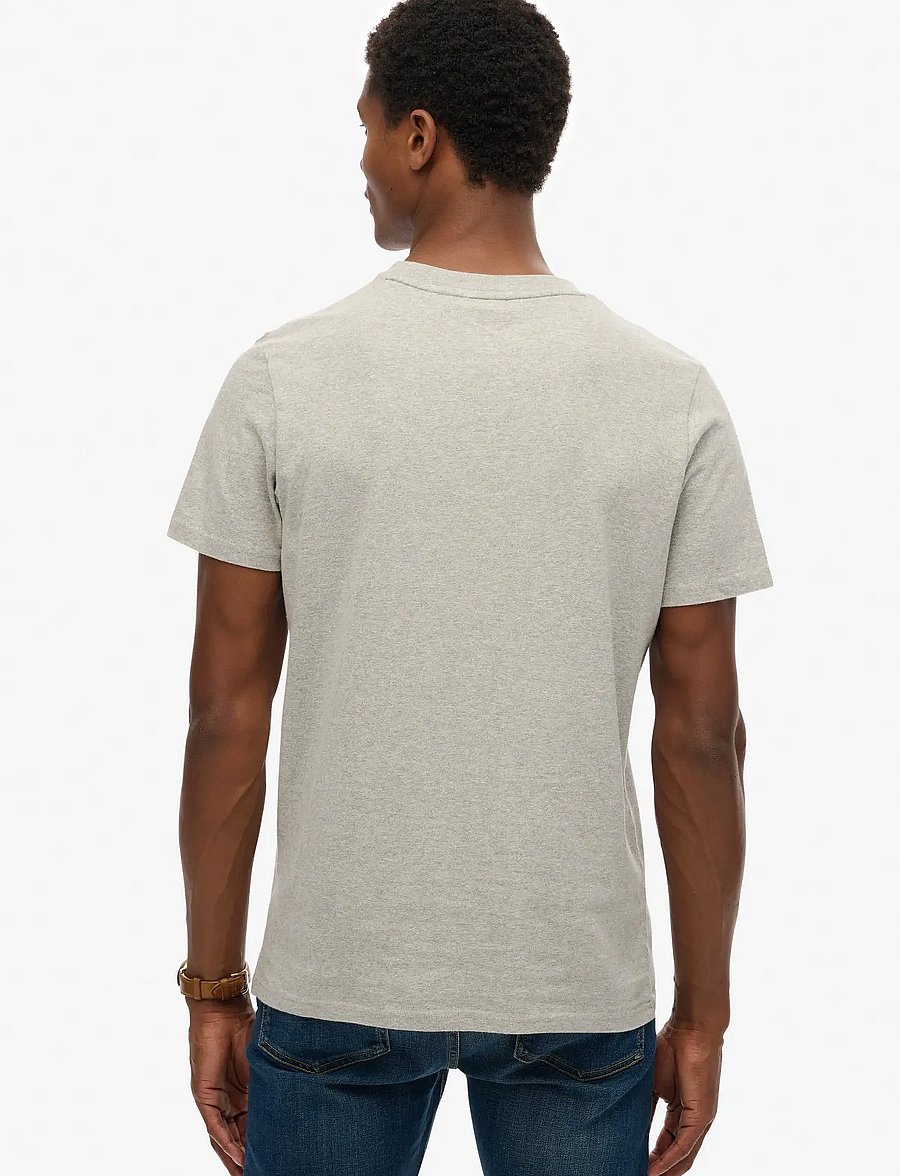 Superdry - GREAT OUTDOORS EMB RELAXED TEE - short-sleeved t-shirts - athletic grey marl - 5