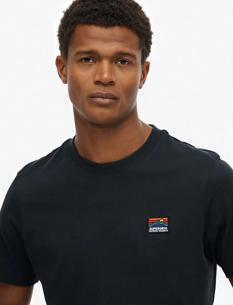 Superdry - GREAT OUTDOORS EMB RELAXED TEE - kortærmede t-shirts - eclipse navy - 3