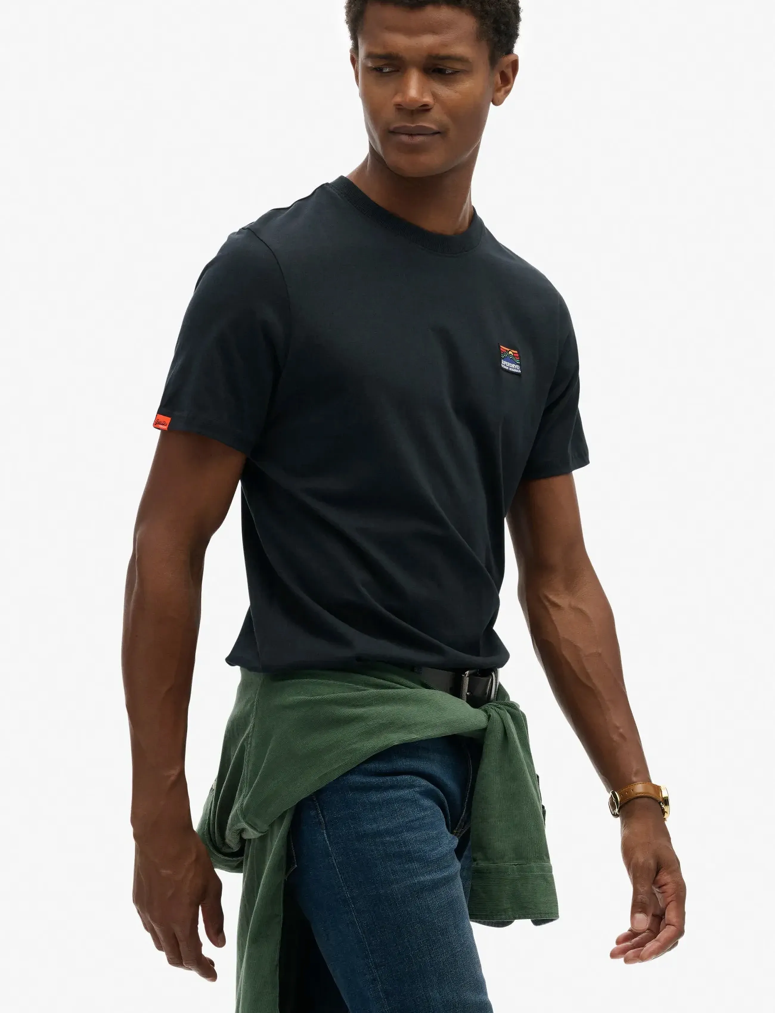 Superdry - GREAT OUTDOORS EMB RELAXED TEE - kortærmede t-shirts - eclipse navy - 4