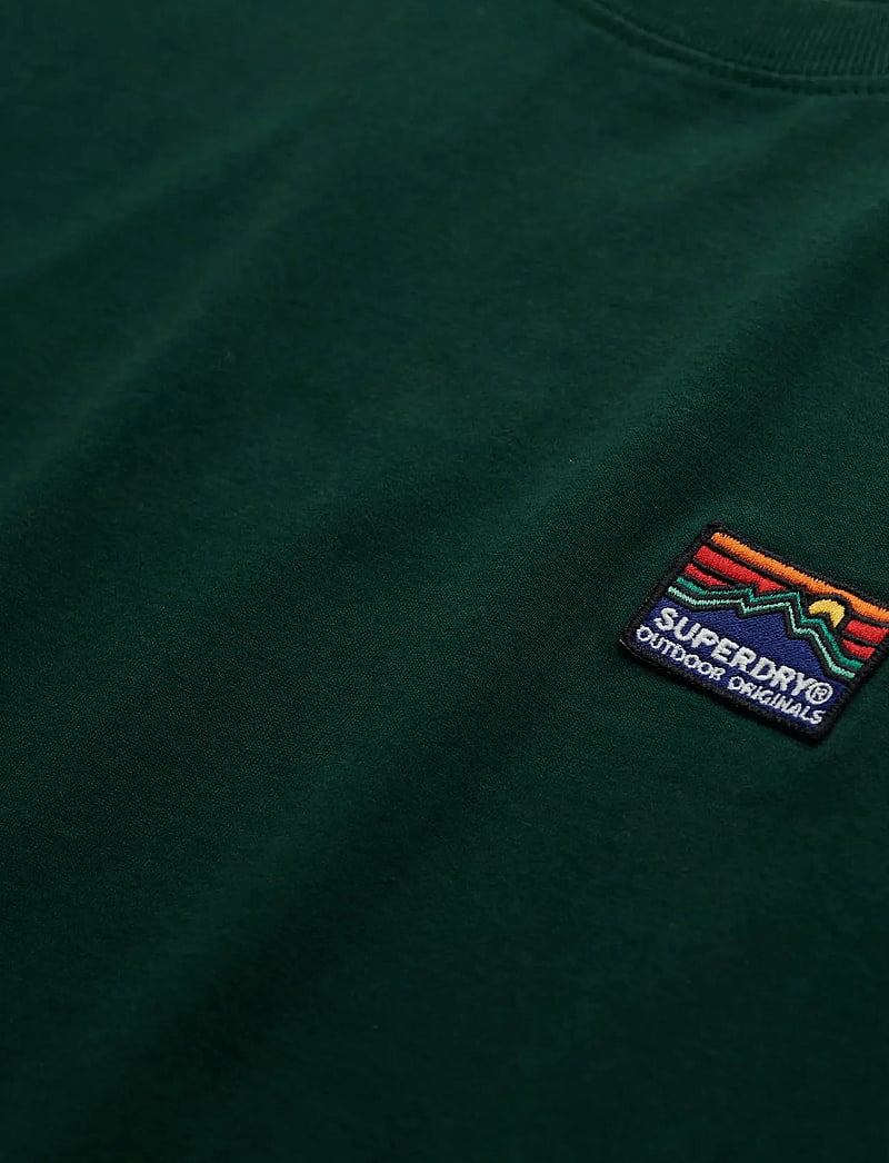 Superdry - GREAT OUTDOORS EMB RELAXED TEE - kortærmede t-shirts - enamel green - 2
