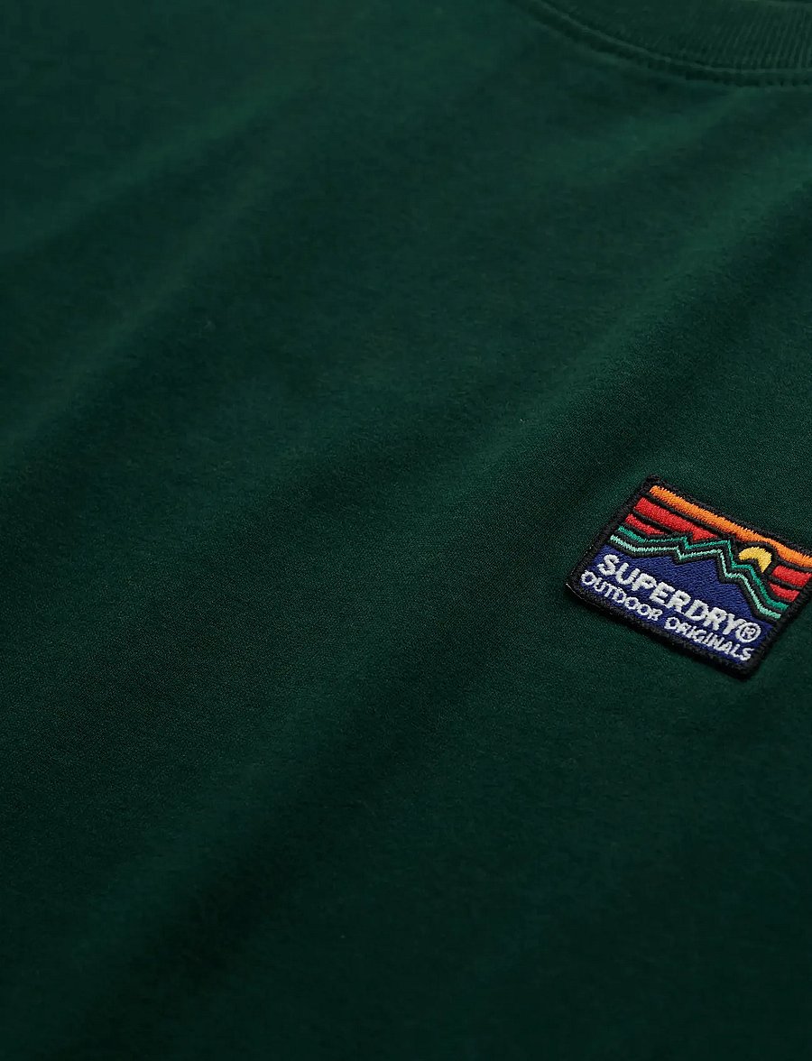 Superdry - GREAT OUTDOORS EMB RELAXED TEE - enamel green - 2