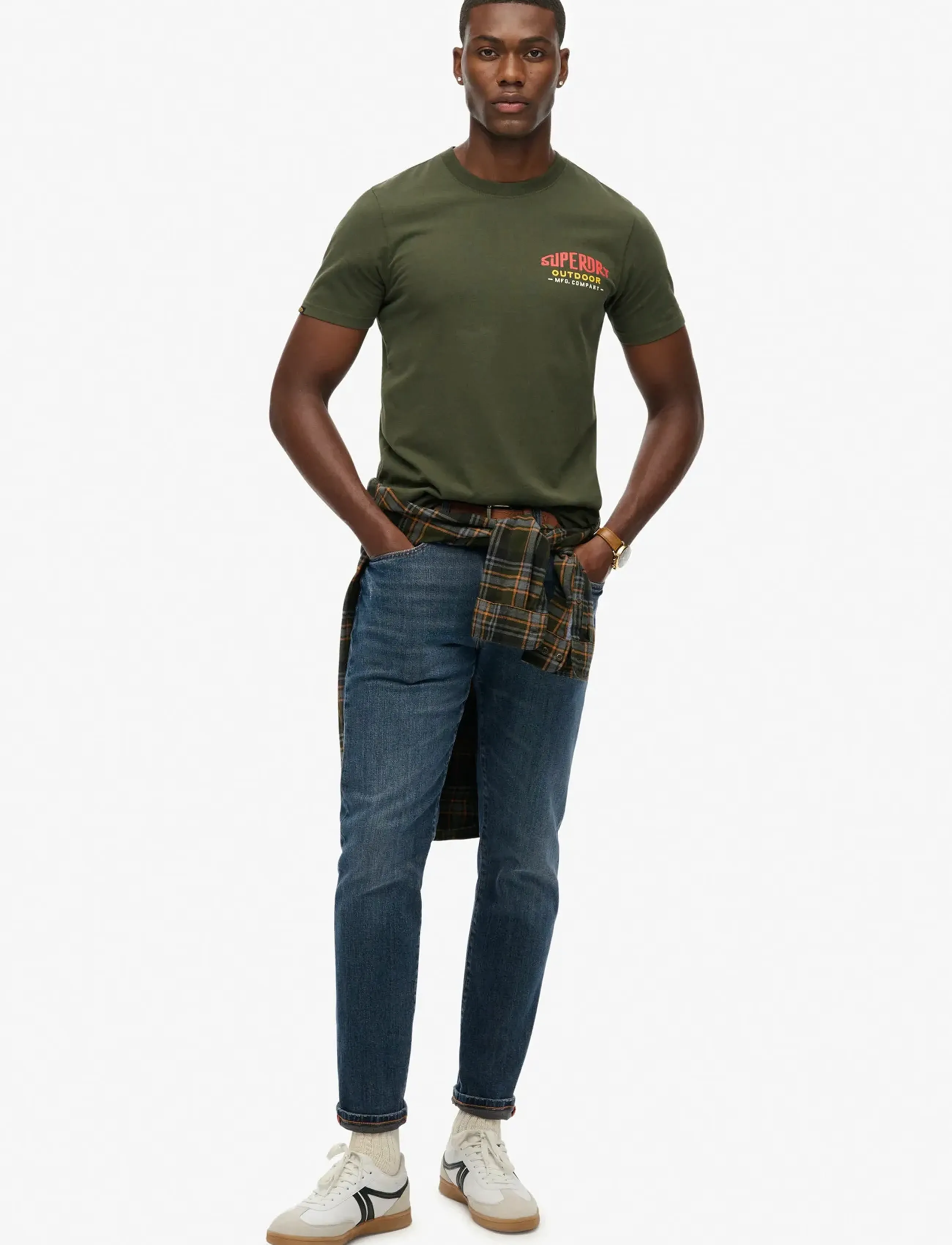 Superdry - MOUNTAIN RELAXED TEE - madalaimad hinnad - surplus goods olive green - 4