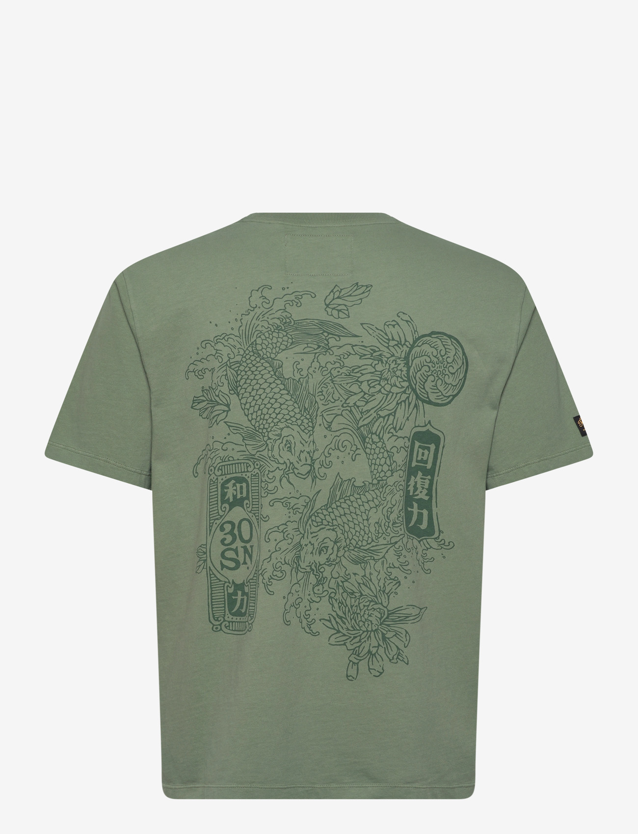Superdry - TOKYO NARRATIVE LOOSE TEE - madalaimad hinnad - lily pad green - 2