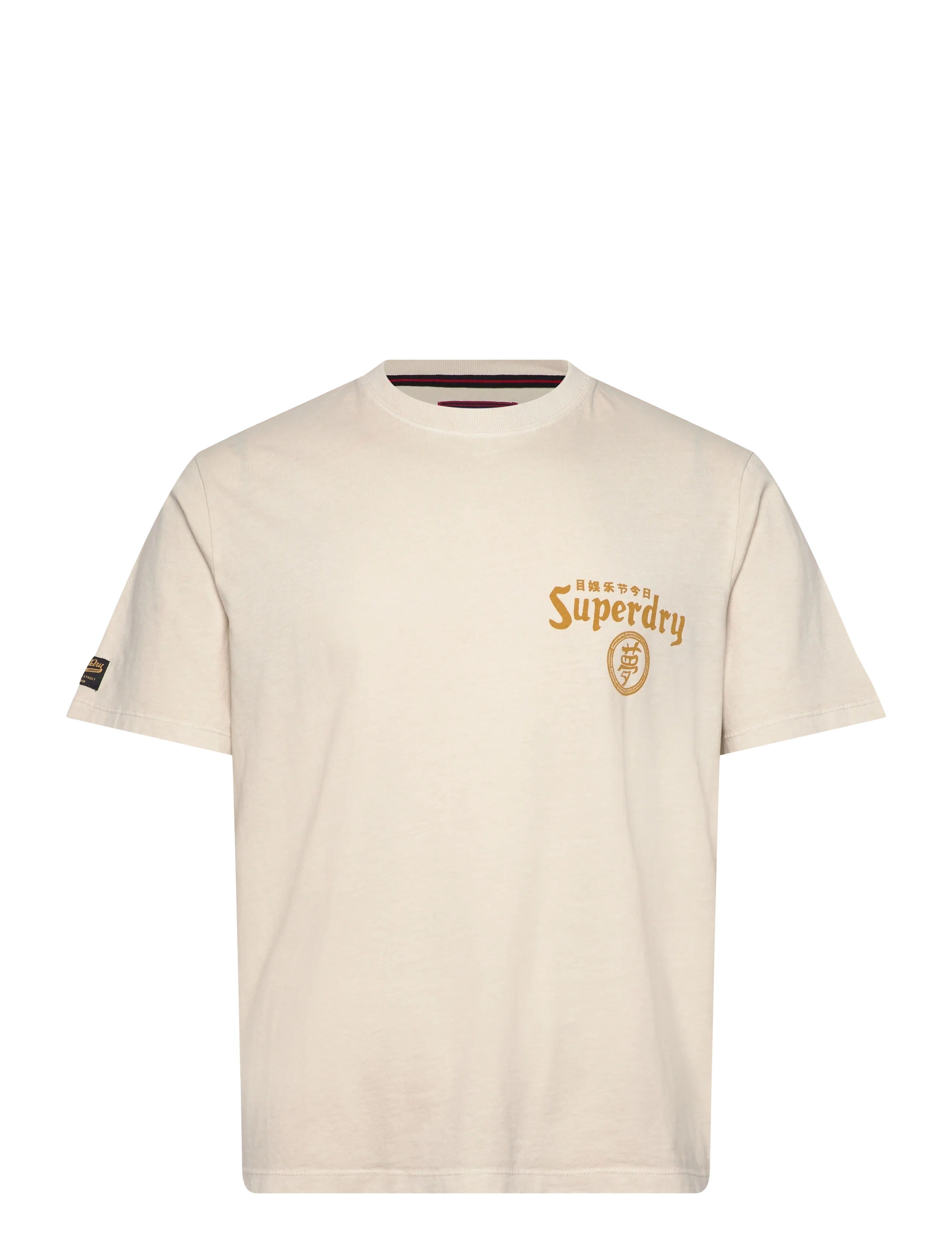 SUPERDRY Tokyo Narrative Loose Tee Cream - XXL - Herren