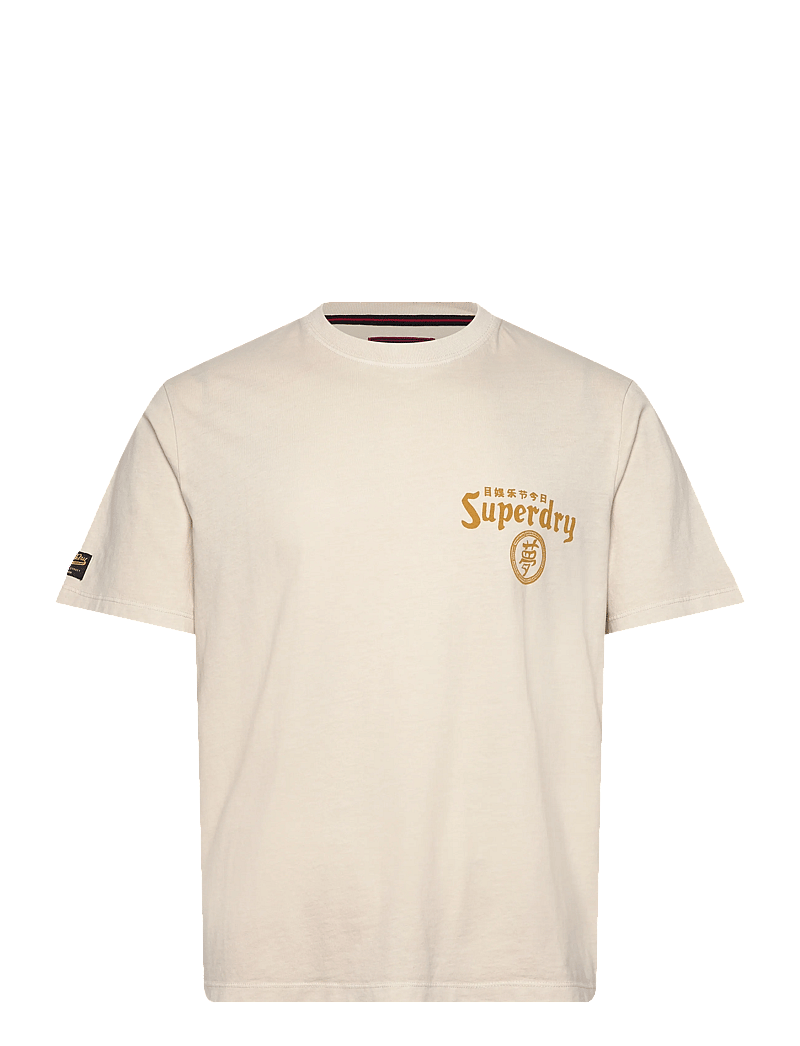 Superdry - TOKYO NARRATIVE LOOSE TEE - kortærmede t-shirts - rainy day grey - 1