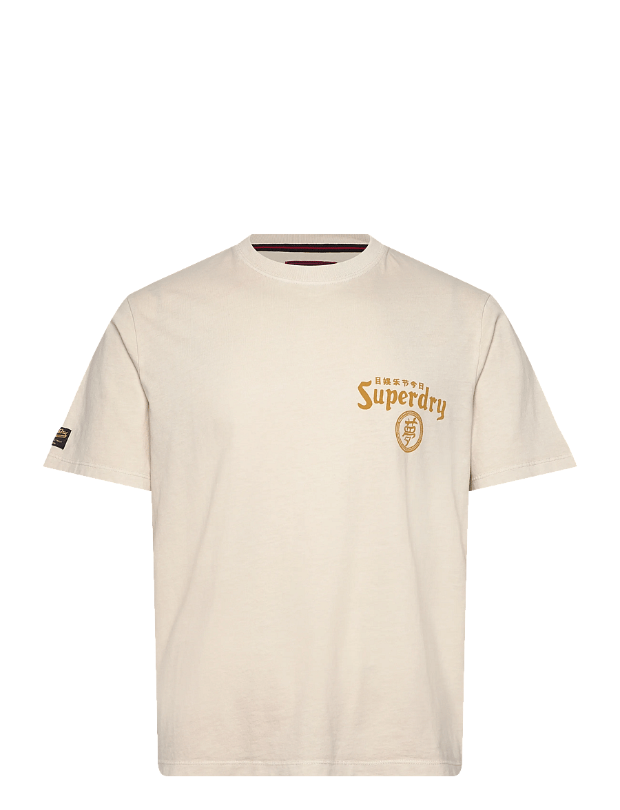 Superdry - TOKYO NARRATIVE LOOSE TEE - short-sleeved t-shirts - rainy day grey - 1