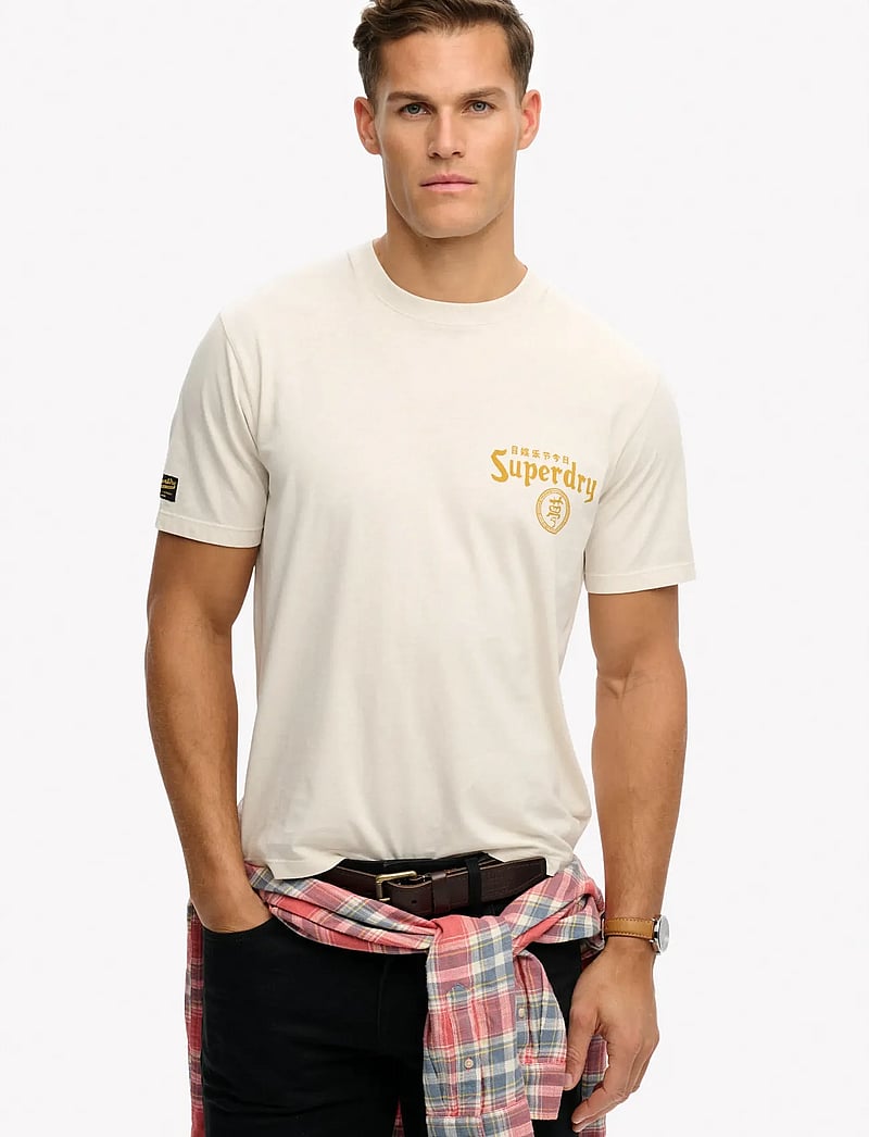 Superdry - TOKYO NARRATIVE LOOSE TEE - kortærmede t-shirts - rainy day grey - 0