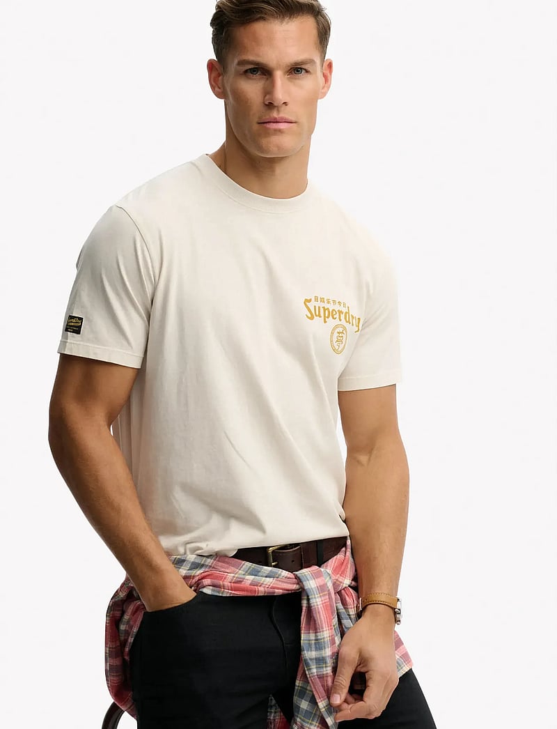 Superdry - TOKYO NARRATIVE LOOSE TEE - kortærmede t-shirts - rainy day grey - 4