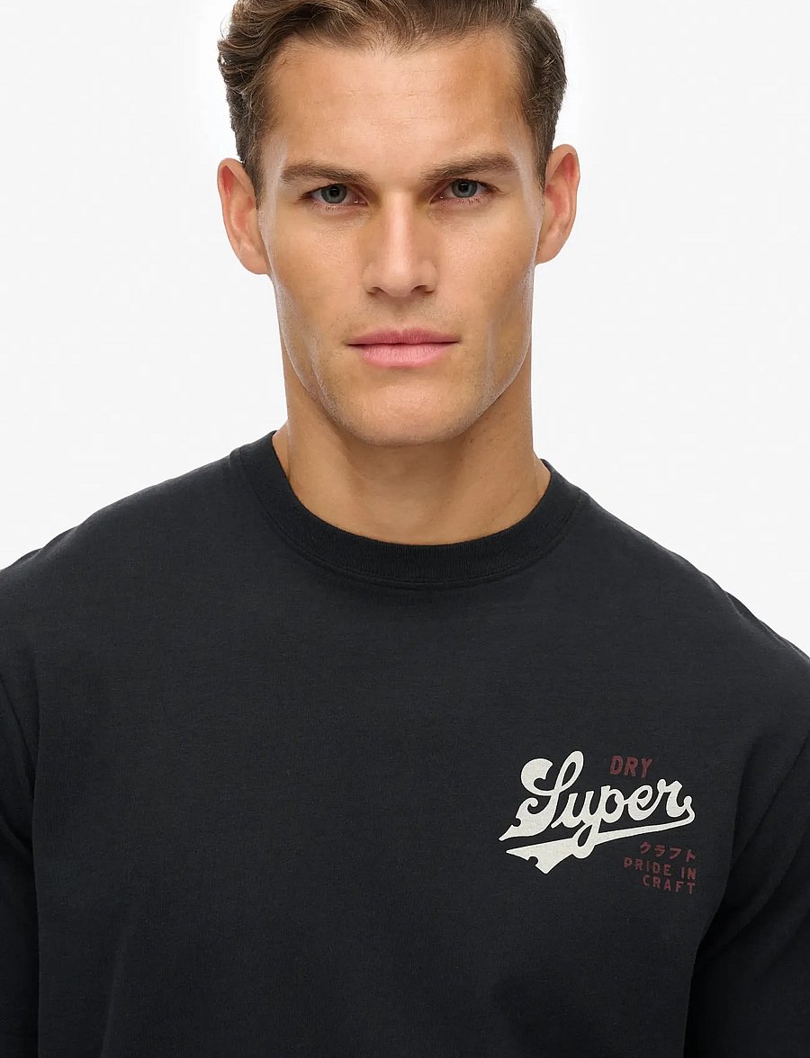 Superdry - TAP ROOM OVERSIZED TEE - black - 3