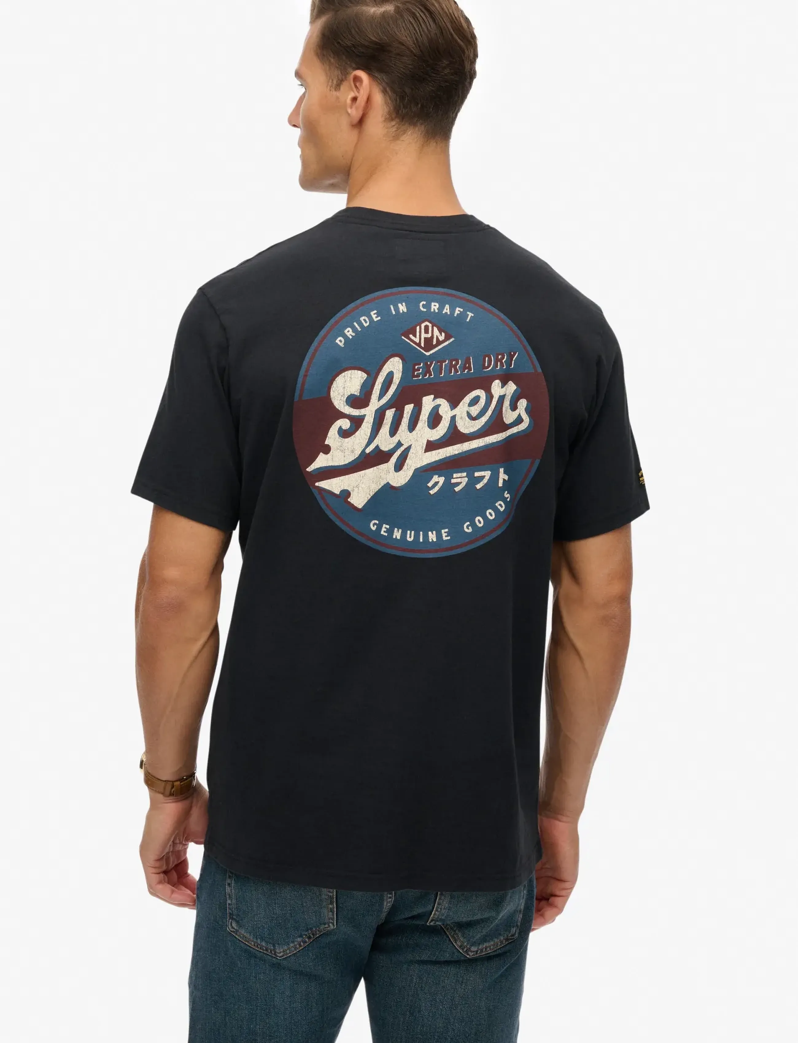 Superdry Tap Room Oversized T-shirt herr – bild 6