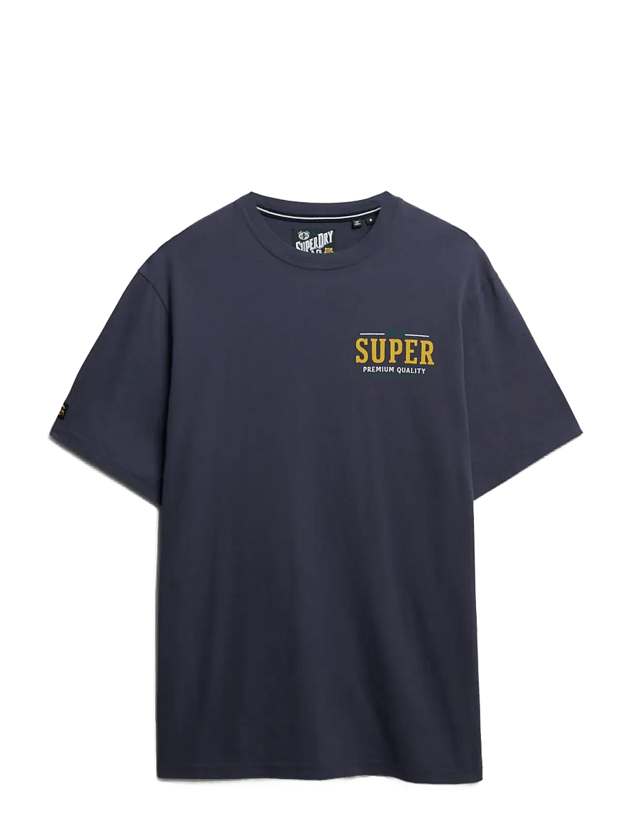 Superdry - TAP ROOM OVERSIZED TEE - kurzärmelige t-shirts - lauren navy - 1
