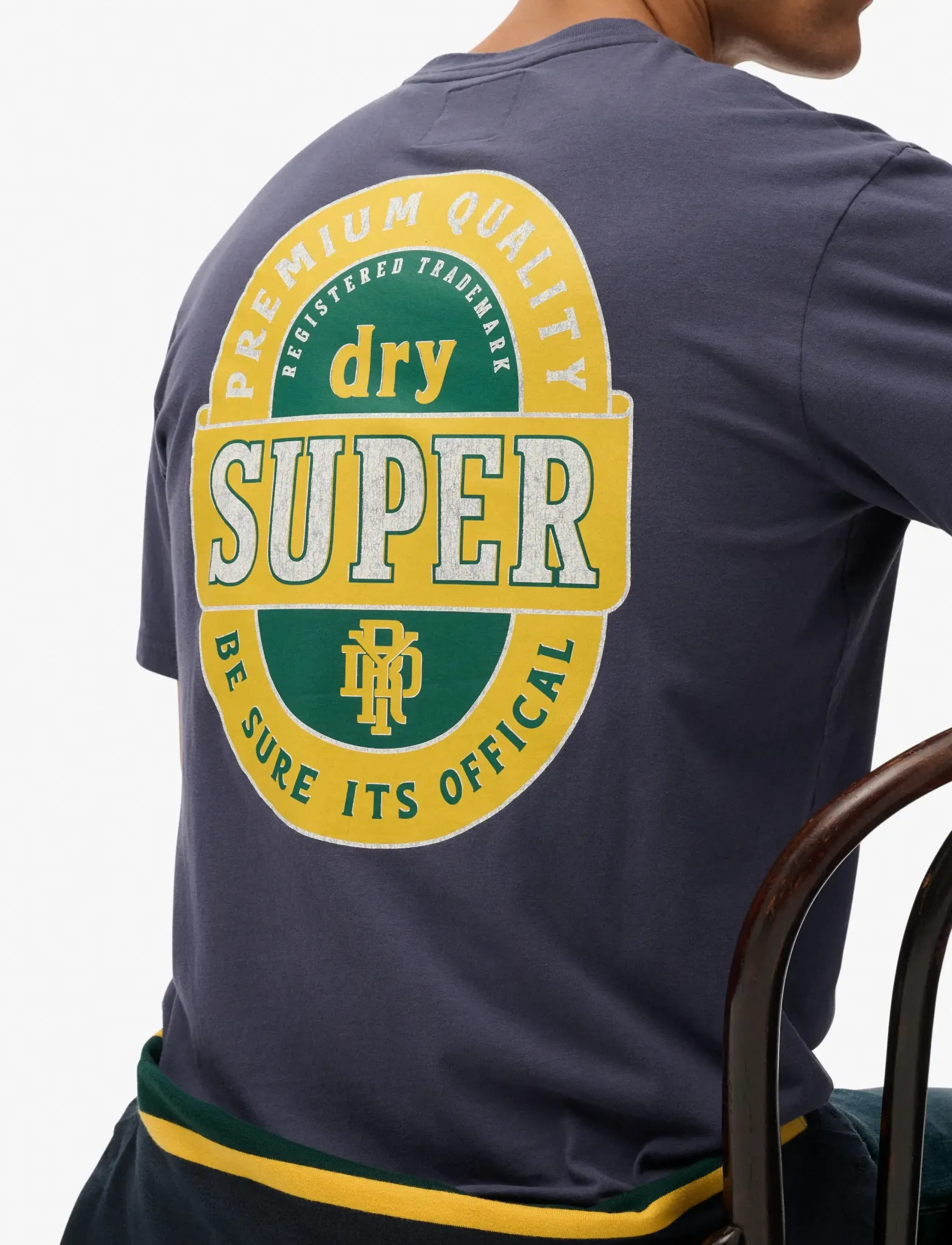 Superdry - TAP ROOM OVERSIZED TEE - kurzärmelige t-shirts - lauren navy - 2