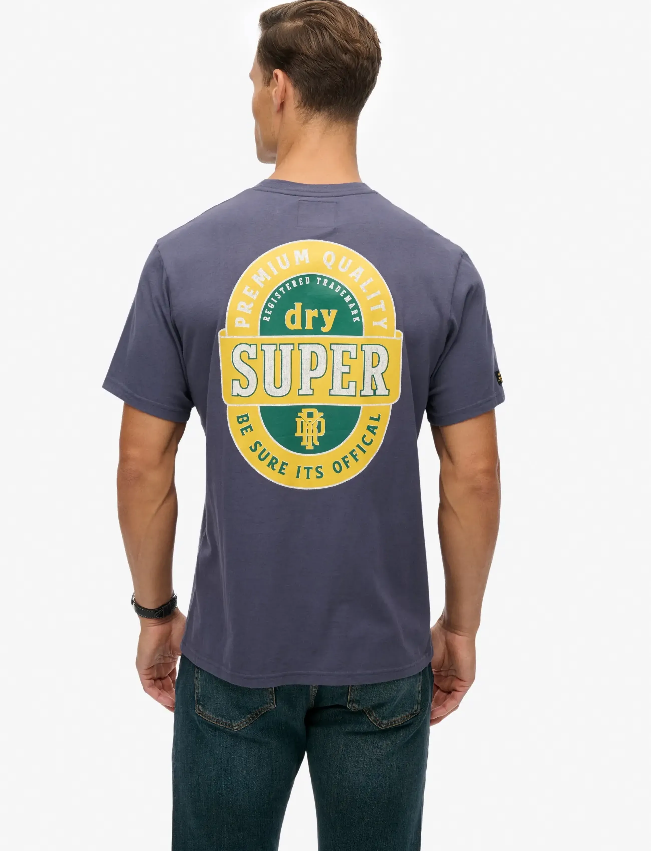 Superdry - TAP ROOM OVERSIZED TEE - kurzärmelige t-shirts - lauren navy - 5