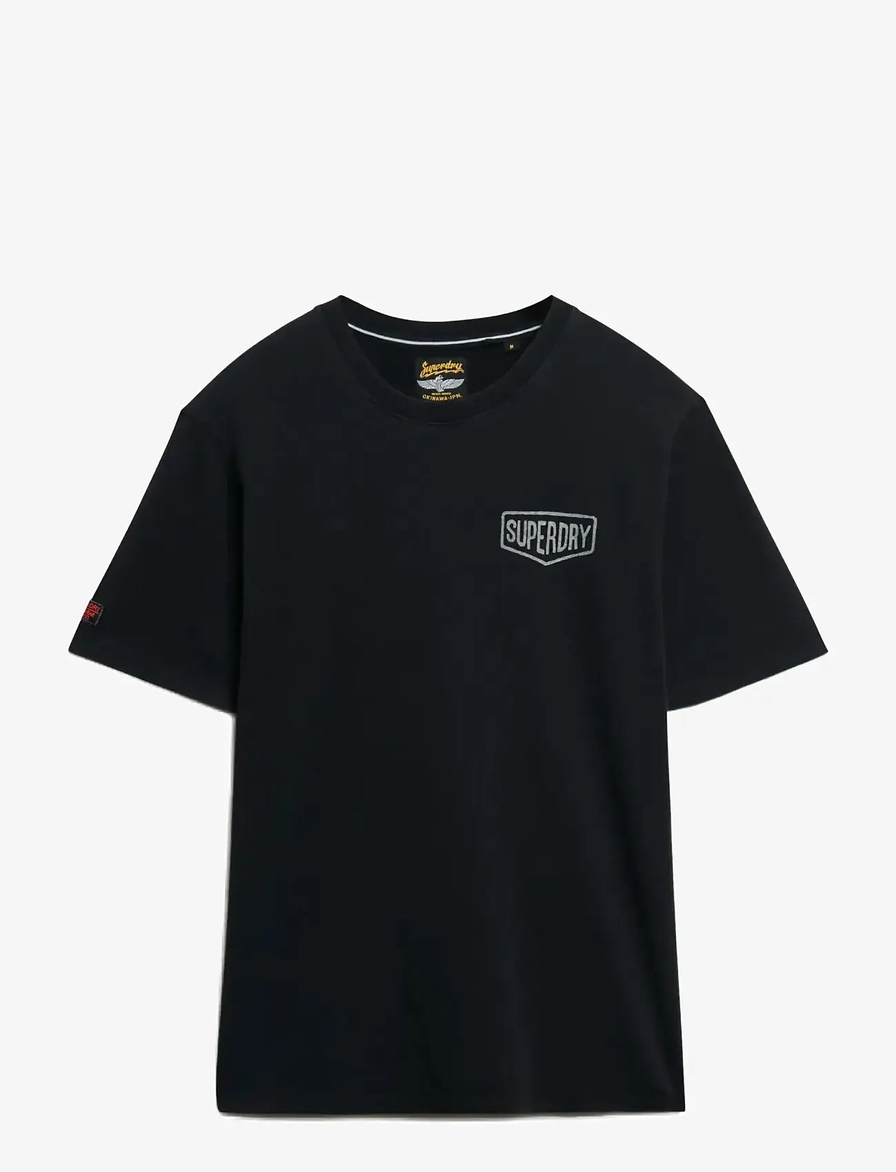Superdry - WORK TAB LOOSE TEE - herbstliche kleidung - black - 0