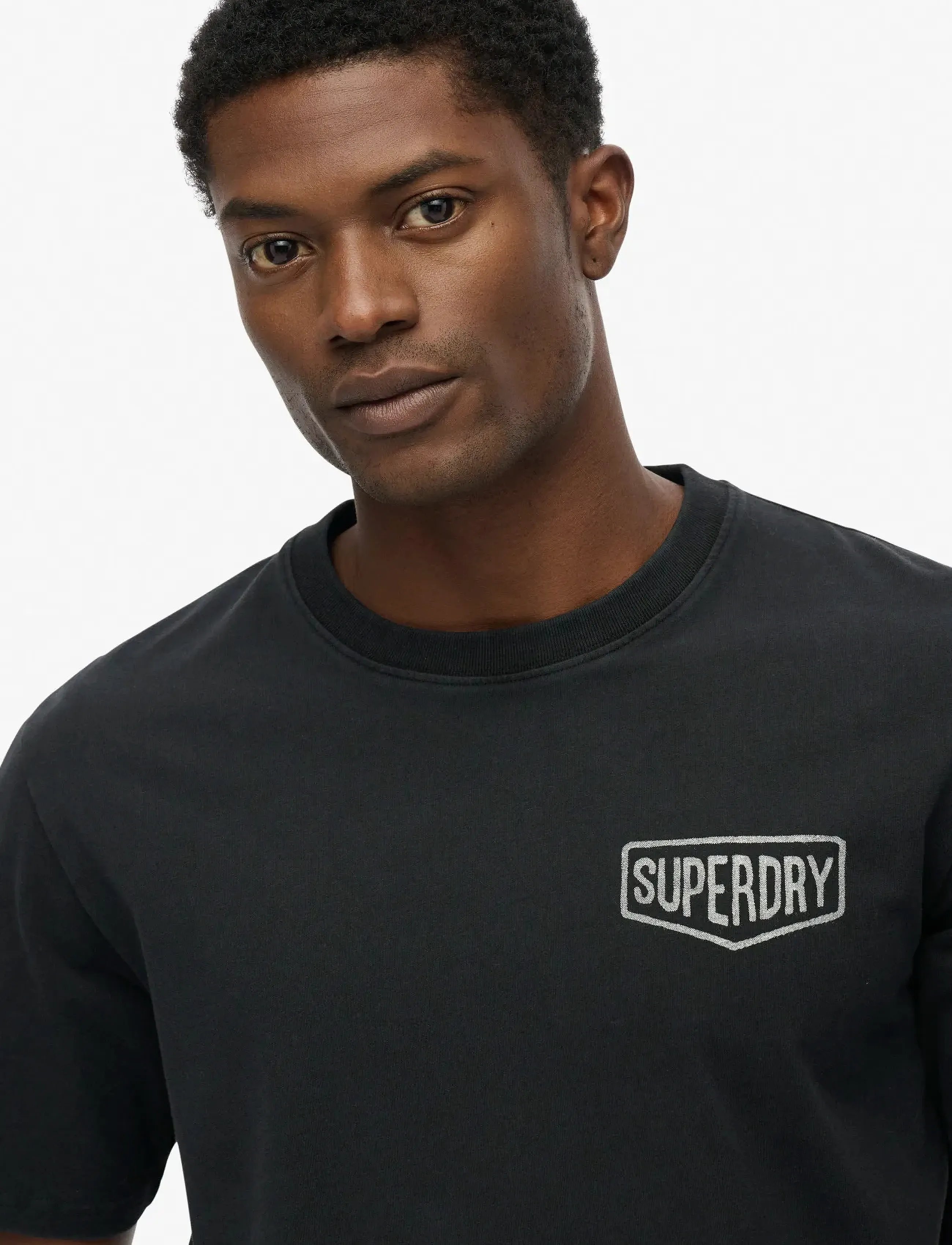 Superdry - WORK TAB LOOSE TEE - de laveste prisene - black - 2