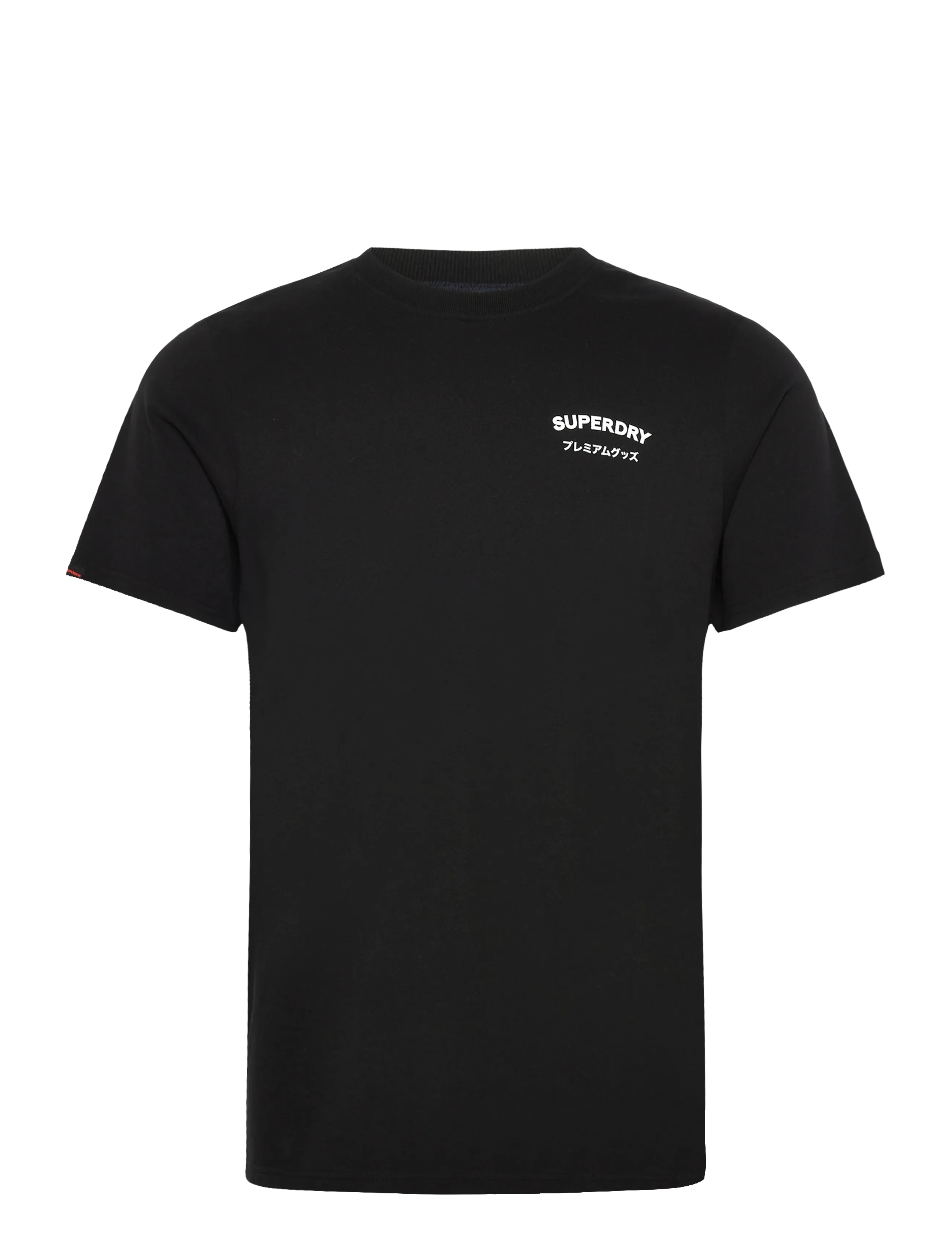 Superdry BRITISH DESIGN RELAXED TEE - Suvised sooduspakkumised - BLACK / black