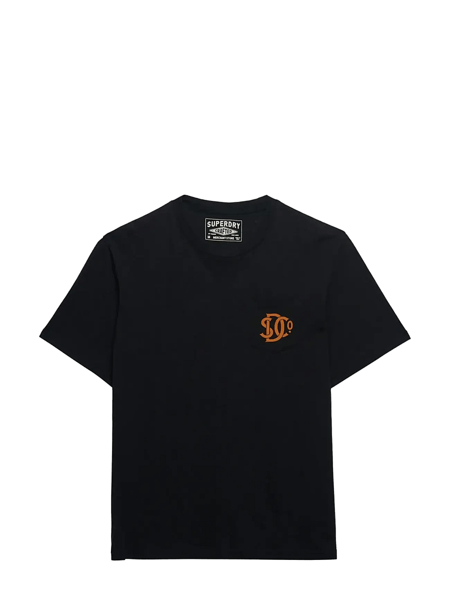Superdry - MERCHANT GRAPHIC TEE - kortärmade t-shirts - manor house black - 2