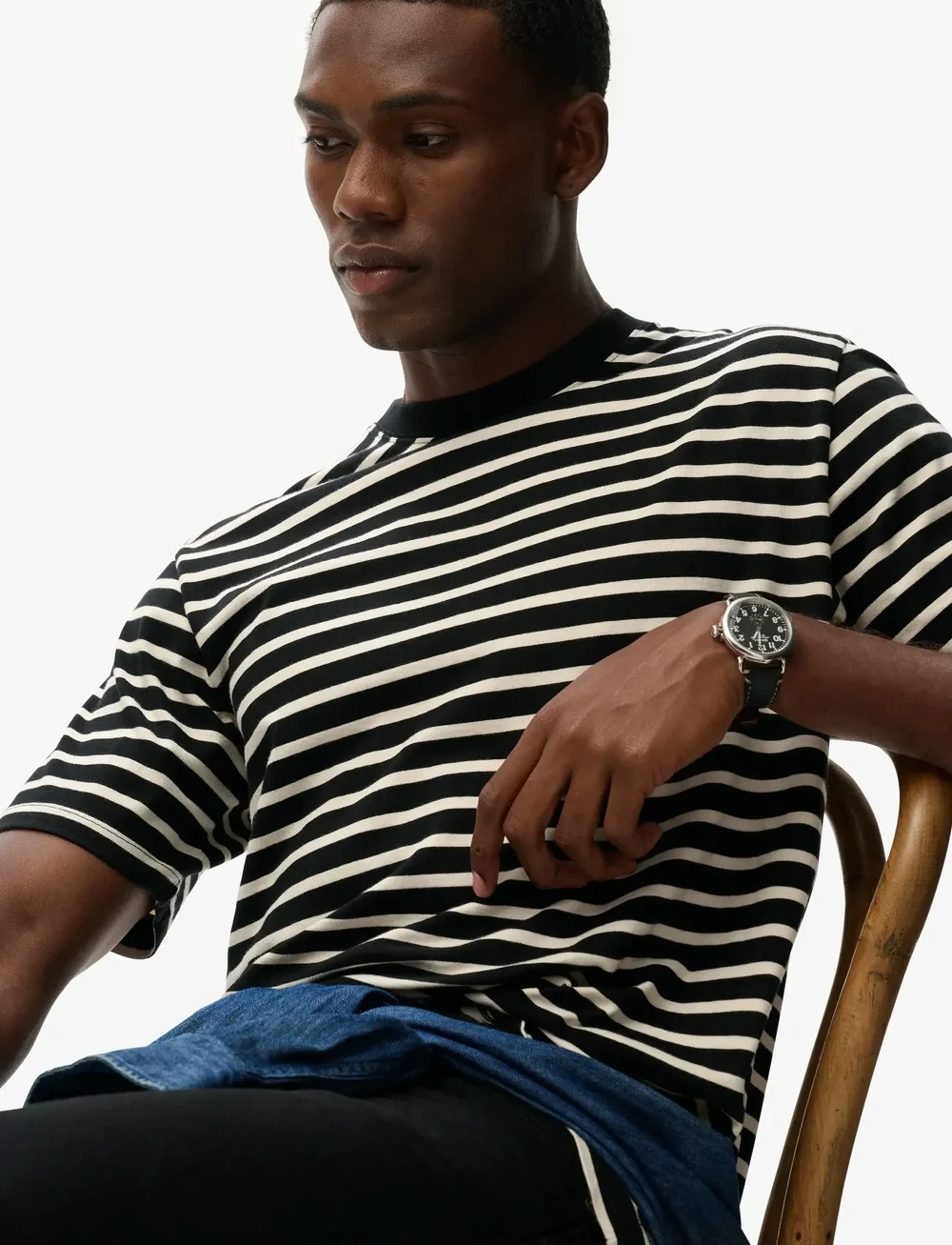 Superdry - MERCHANT STRIPE TEE - kurzärmelig - black stripe - 3