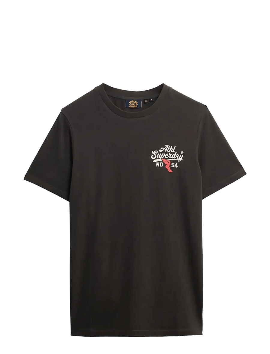 Superdry - ATHLETIC RELAXED TEE - lühikeste varrukatega t-särgid - washed black - 1