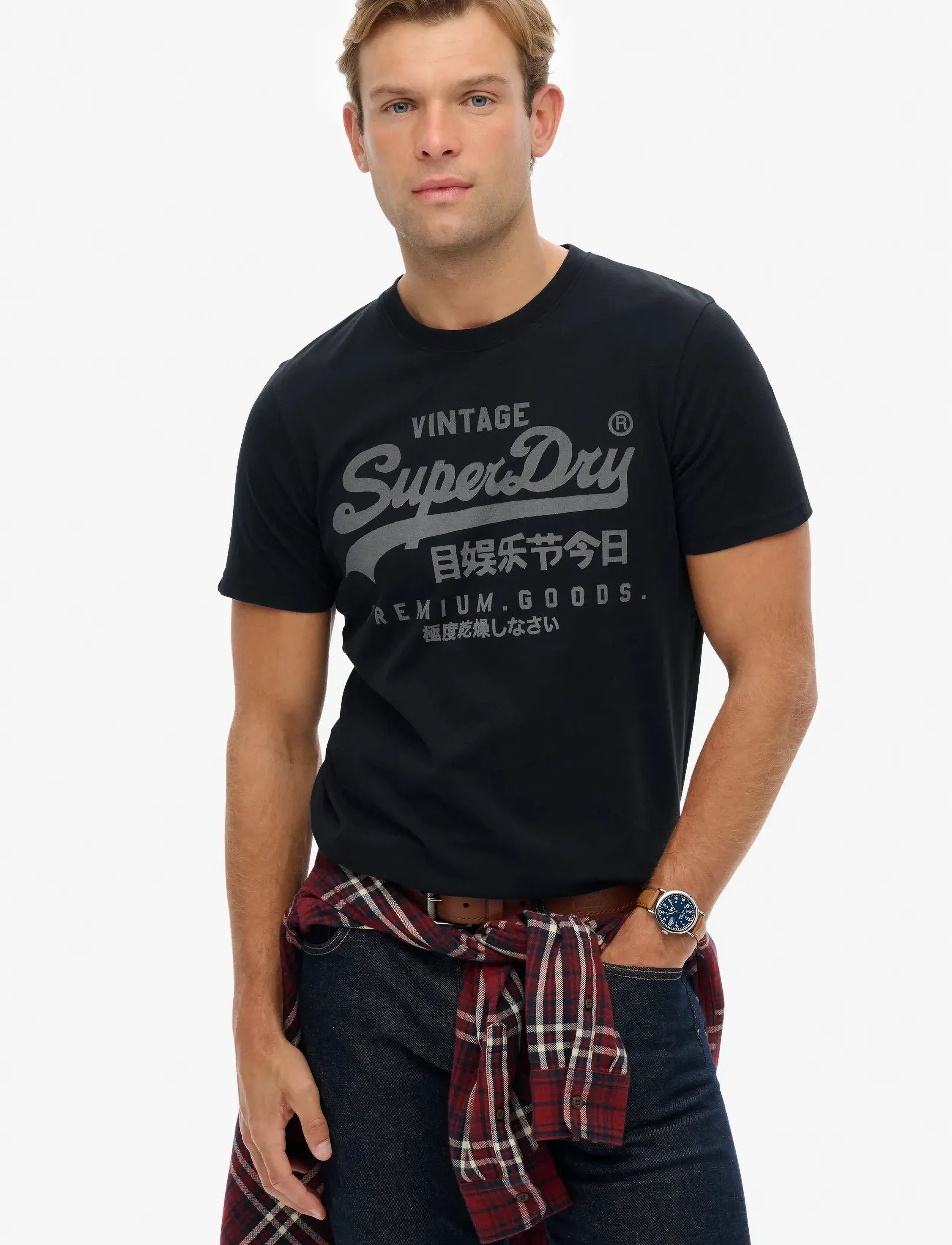 Superdry VL CLASSIC TEE - T-Shirts - ECLIPSE NAVY / navy