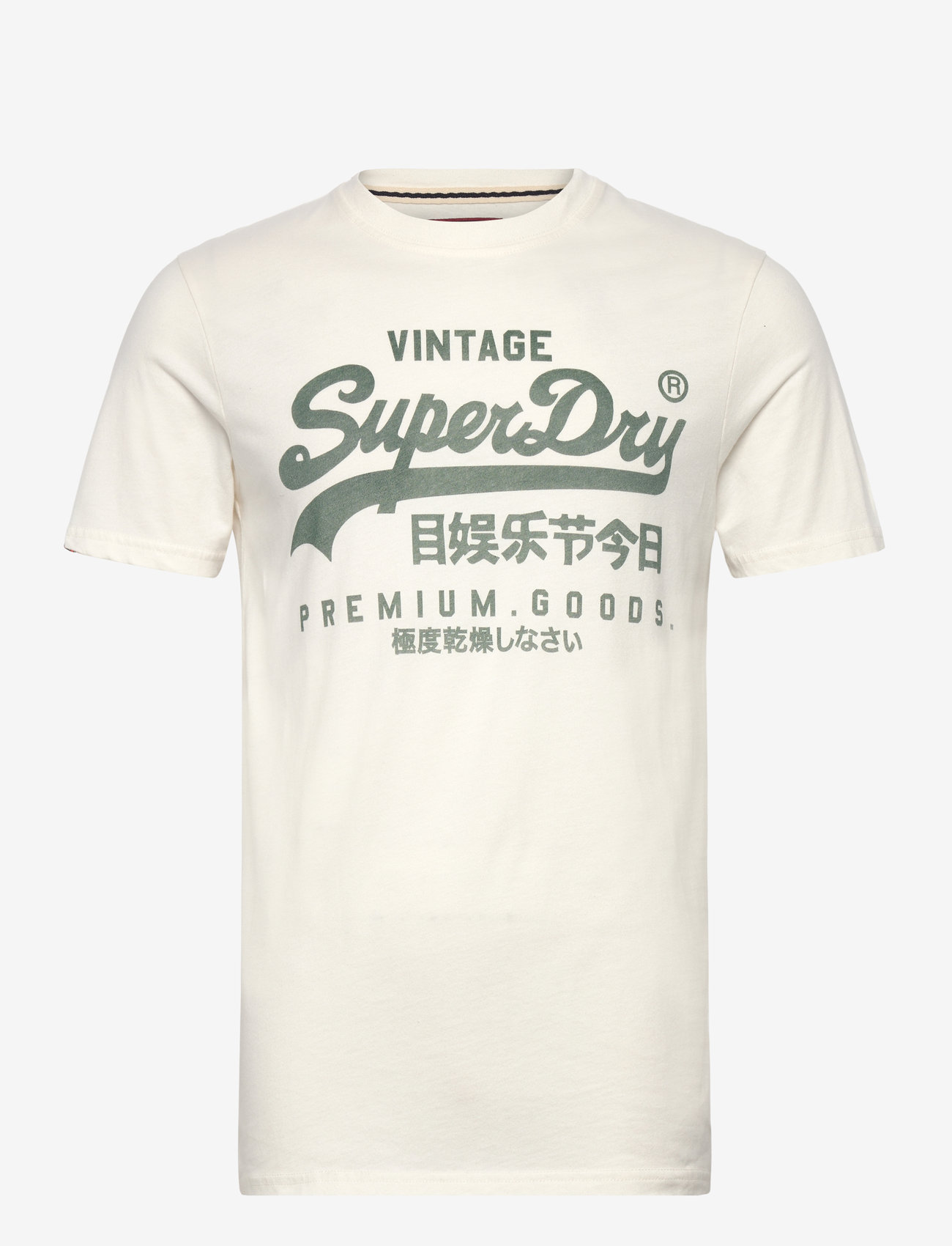 Superdry - VL CLASSIC TEE - höstkläder - winter white - 0