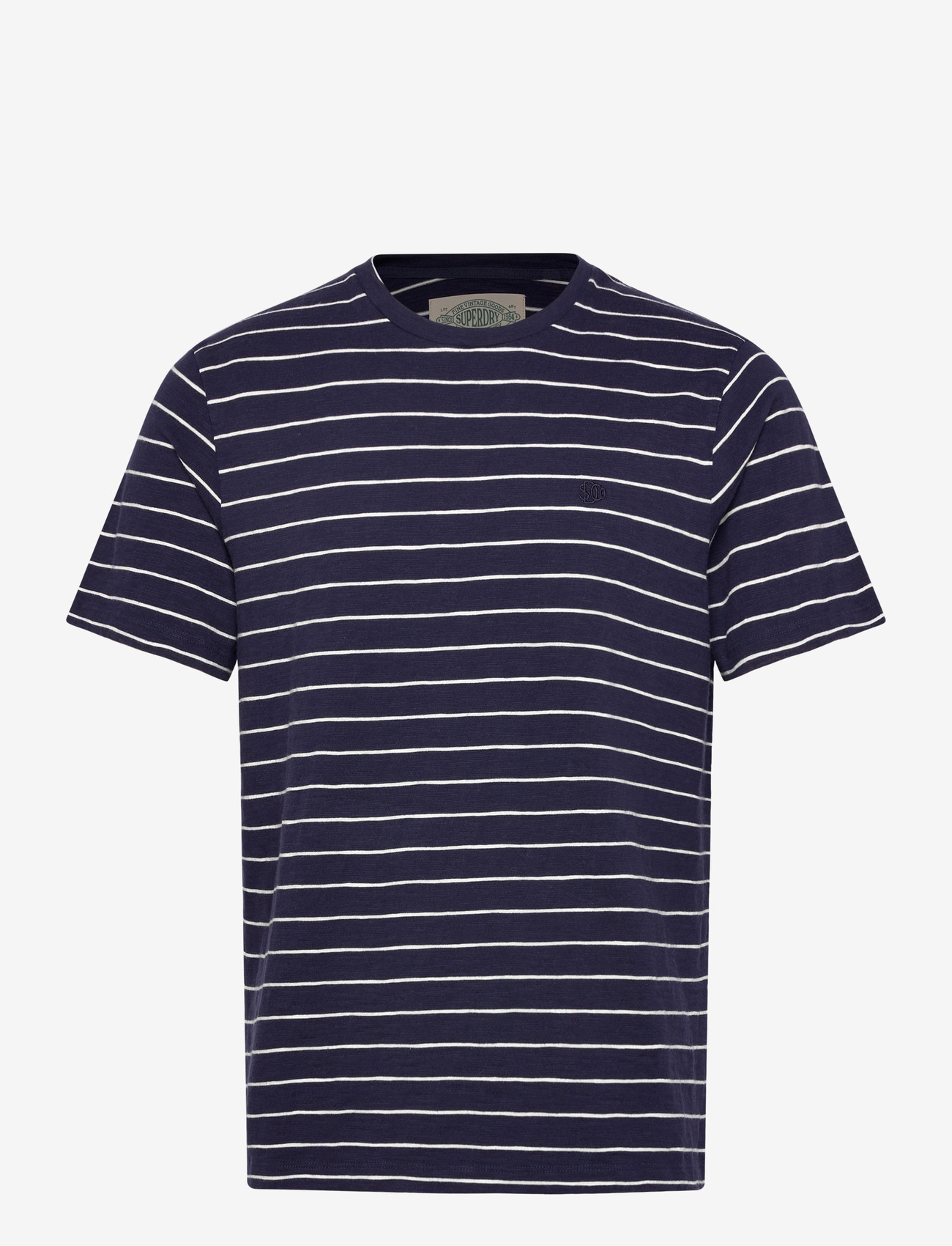 Superdry - CLASSIC ESSENTIAL STRIPE TEE - kurzärmelig - mariner navy stripe - 1