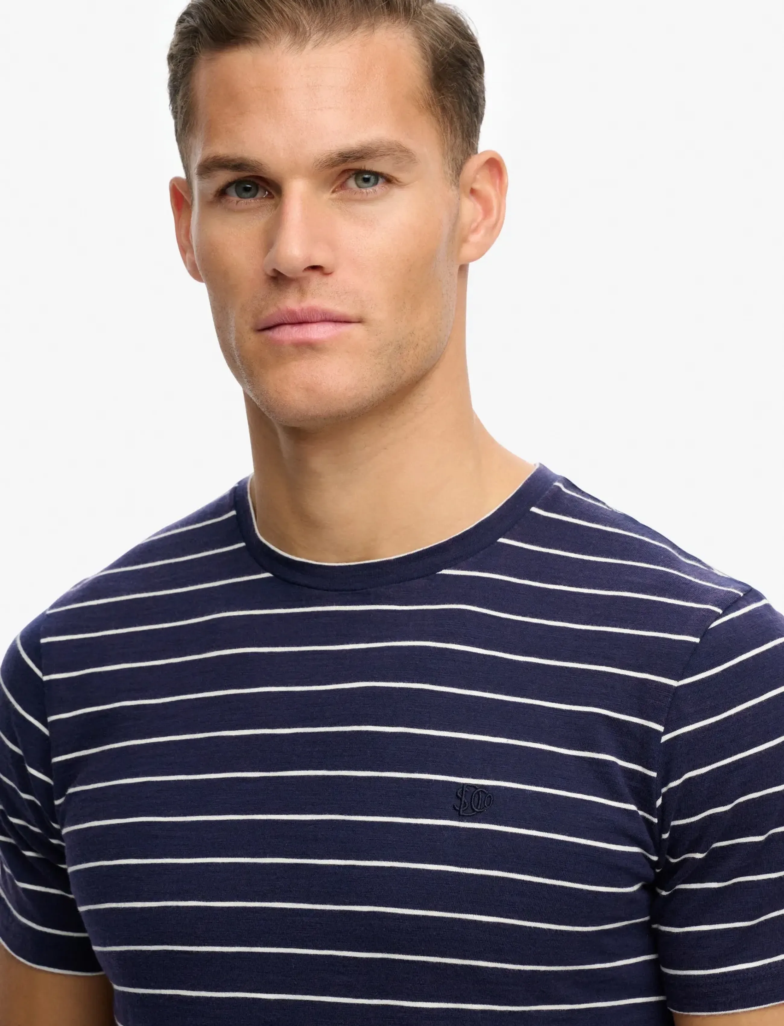 Superdry - CLASSIC ESSENTIAL STRIPE TEE - stutterma bolir - mariner navy stripe - 3