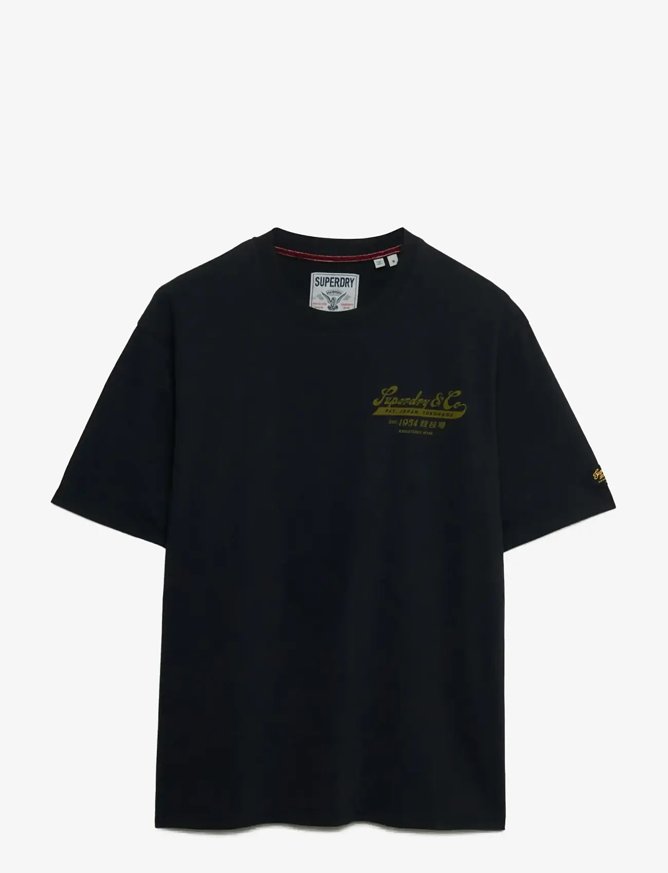 Superdry - HERITAGE BIKER LOOSE TEE - kurzärmelig - jet black - 1