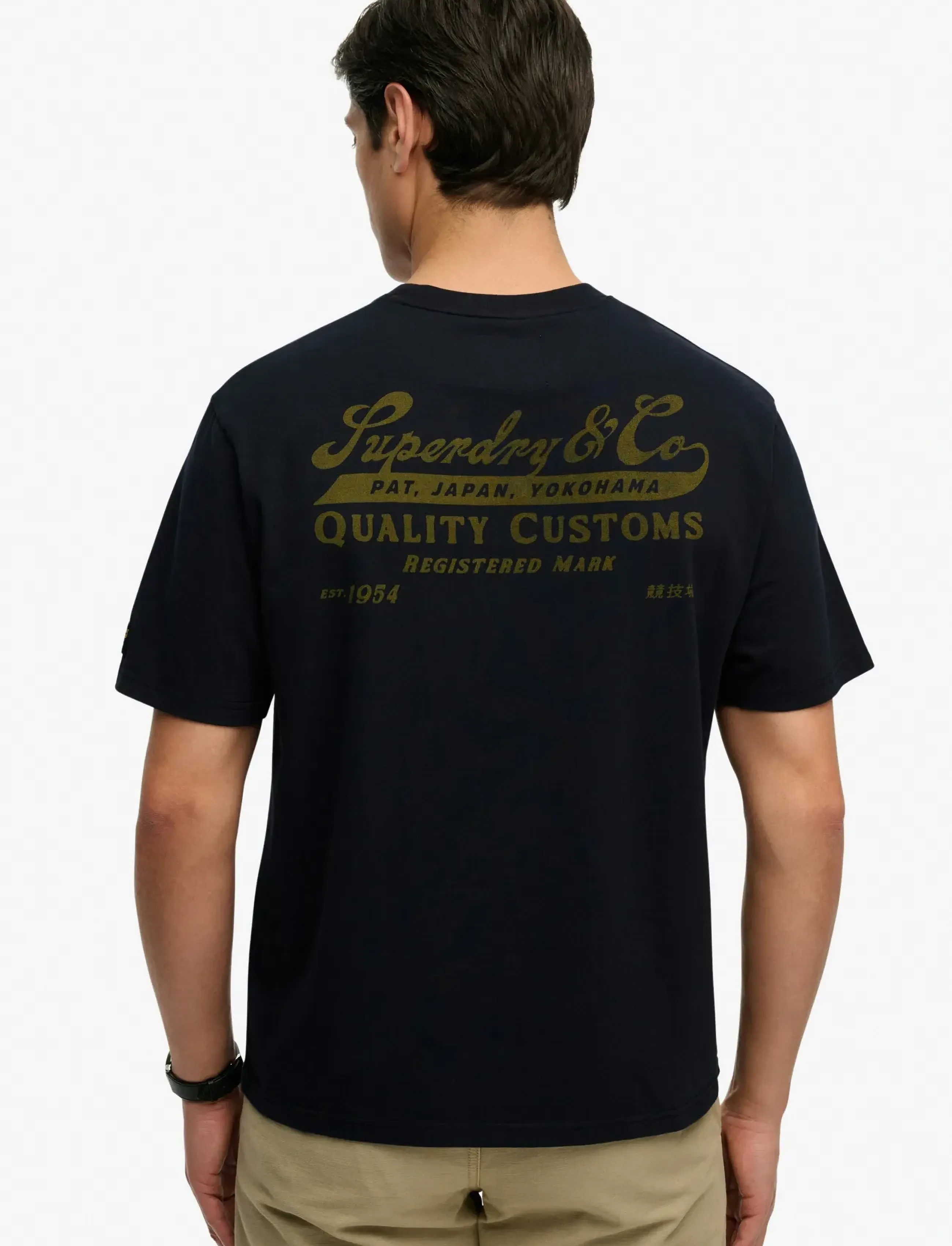 Superdry - HERITAGE BIKER LOOSE TEE - kurzärmelig - jet black - 2