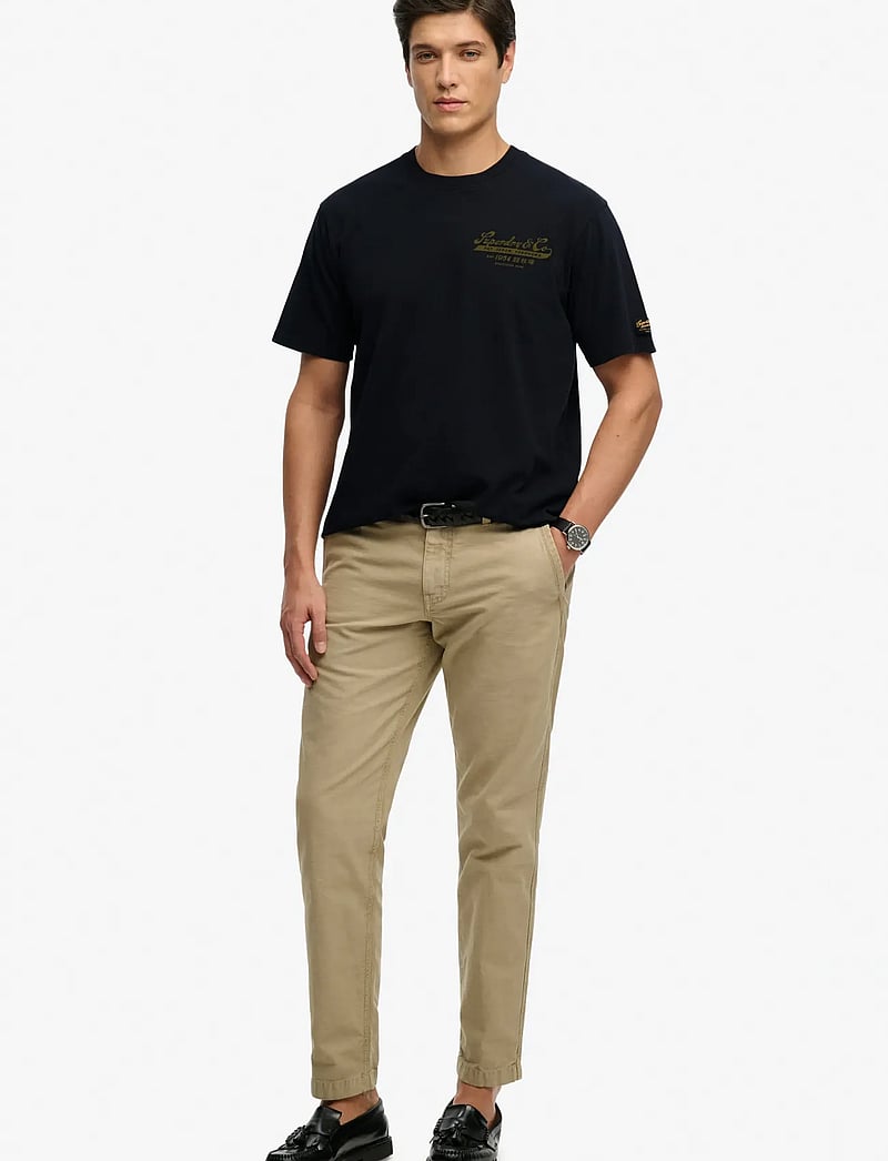 Superdry - HERITAGE BIKER LOOSE TEE - kurzärmelig - jet black - 3