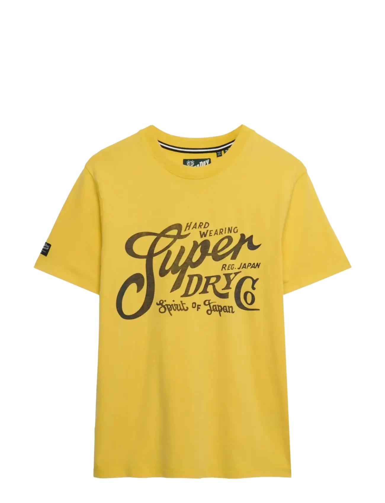 Superdry - INDUSTRY WORKER RELAXED TEE - kortærmede t-shirts - daffodil yellow - 1