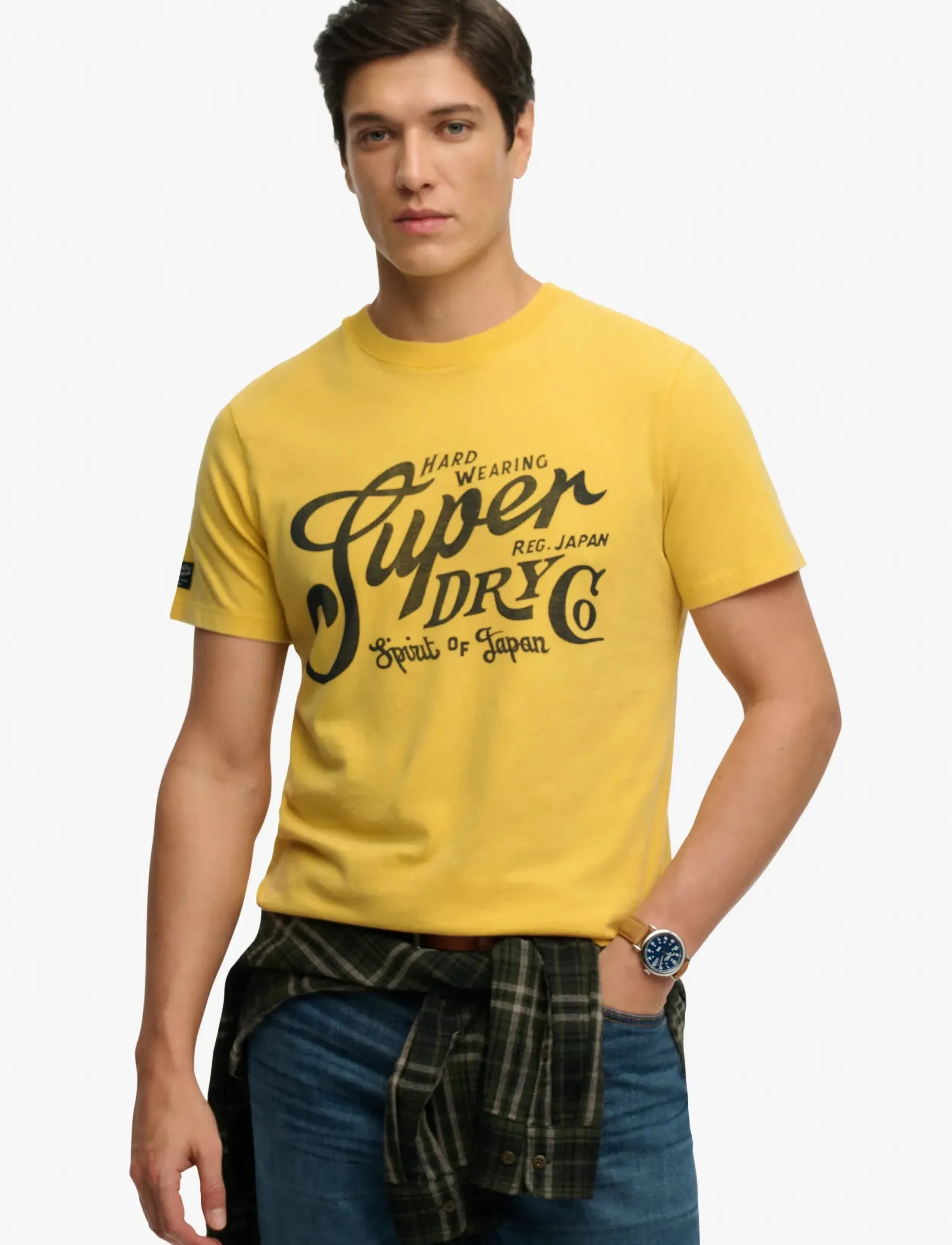 Superdry INDUSTRY WORKER RELAXED TEE - Bekijk alles - DAFFODIL YELLOW / yellow