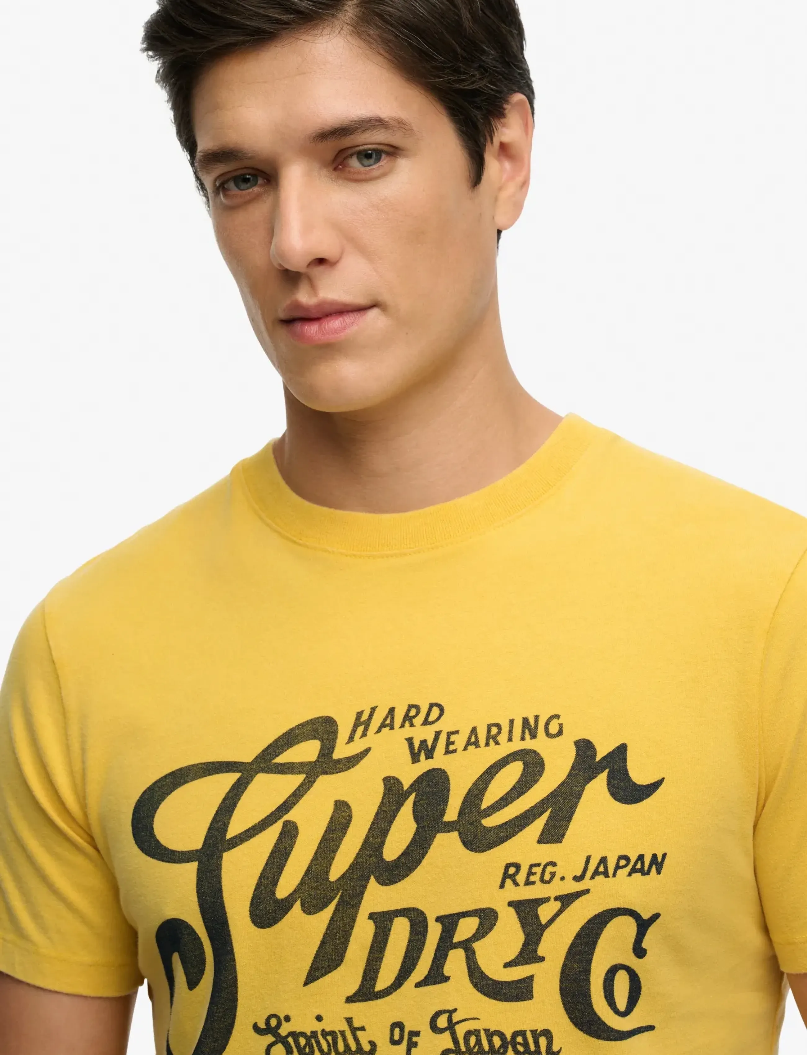 Superdry - INDUSTRY WORKER RELAXED TEE - kortærmede t-shirts - daffodil yellow - 5