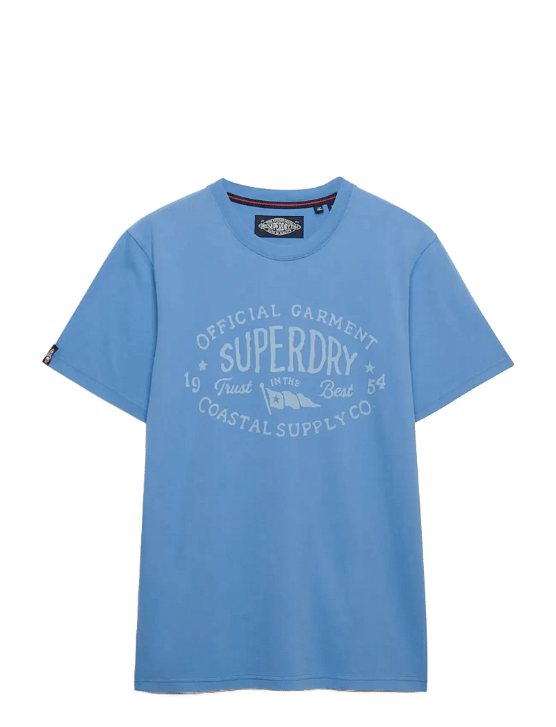 Superdry - LO-FI DOCKSIDE TEE - kurzärmelig - blue yonder - 0