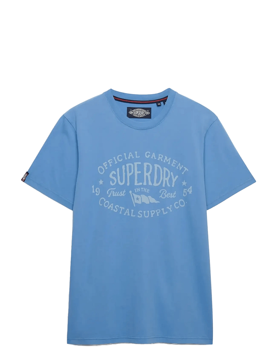 Superdry - LO-FI DOCKSIDE TEE - kurzärmelig - blue yonder - 0