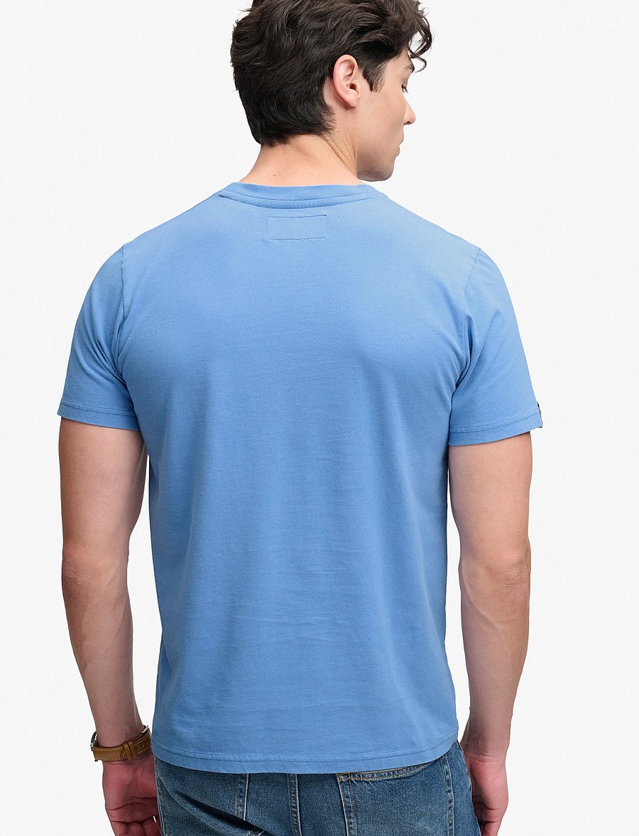Superdry - LO-FI DOCKSIDE TEE - kurzärmelige t-shirts - blue yonder - 2