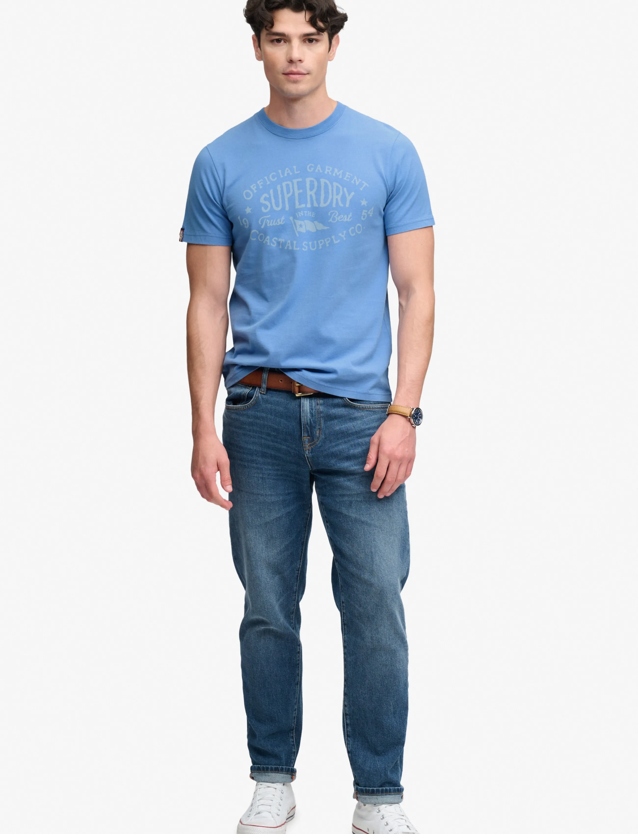 Superdry - LO-FI DOCKSIDE TEE - die niedrigsten preise - blue yonder - 5