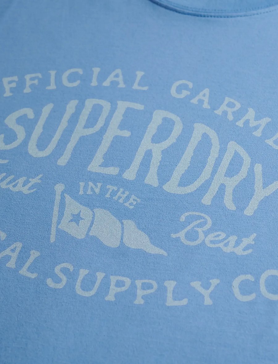 Superdry - LO-FI DOCKSIDE TEE - kurzärmelig - blue yonder - 1