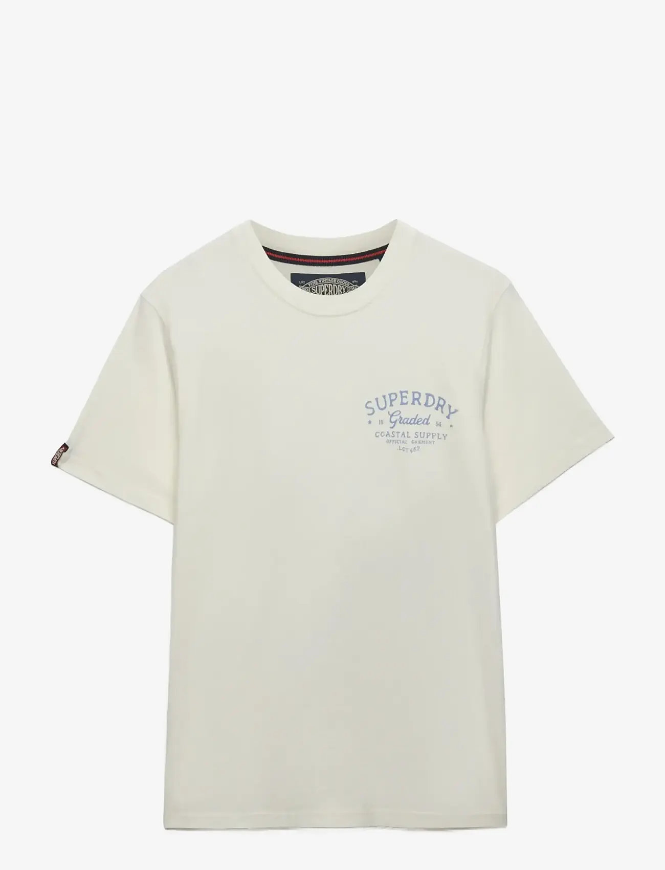 Superdry - LO-FI DOCKSIDE TEE - kurzärmelig - off white - 1