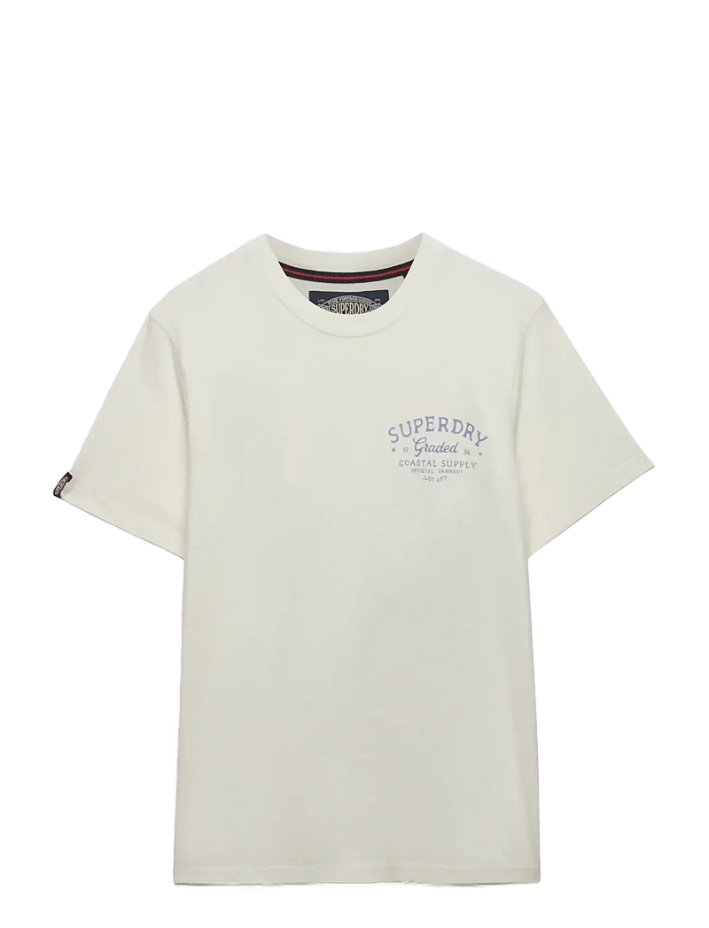 Superdry - LO-FI DOCKSIDE TEE - kurzärmelig - off white - 1