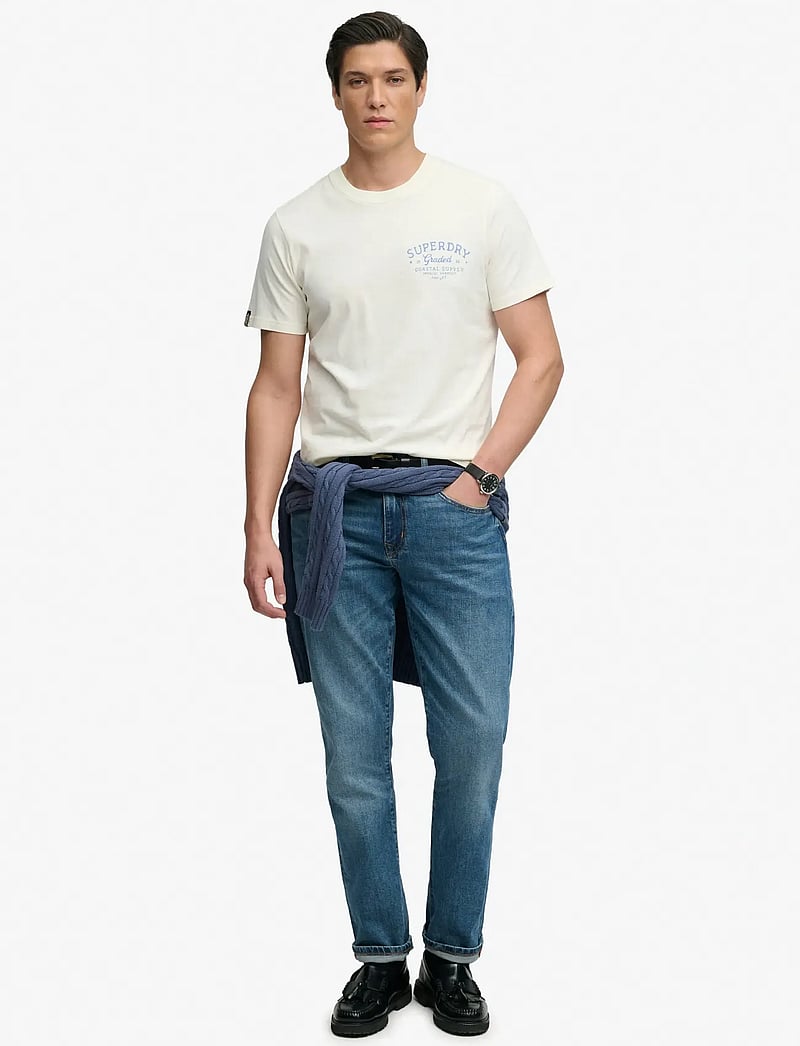 Superdry - LO-FI DOCKSIDE TEE - kurzärmelig - off white - 3