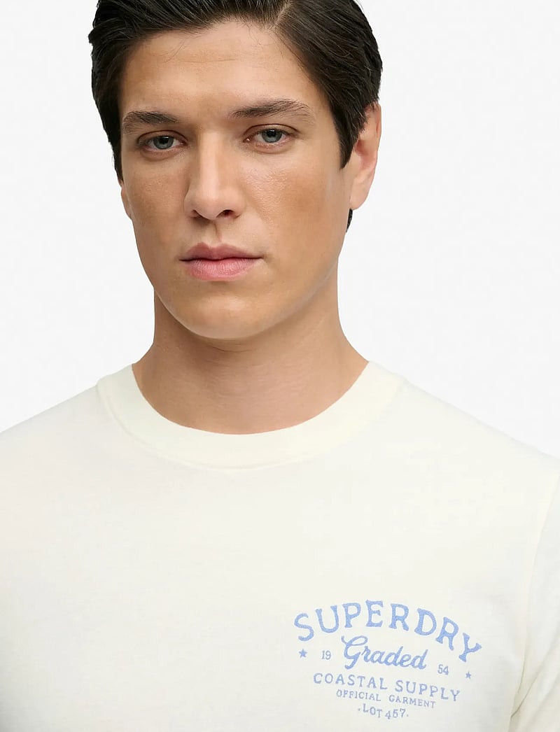 Superdry - LO-FI DOCKSIDE TEE - kurzärmelig - off white - 4