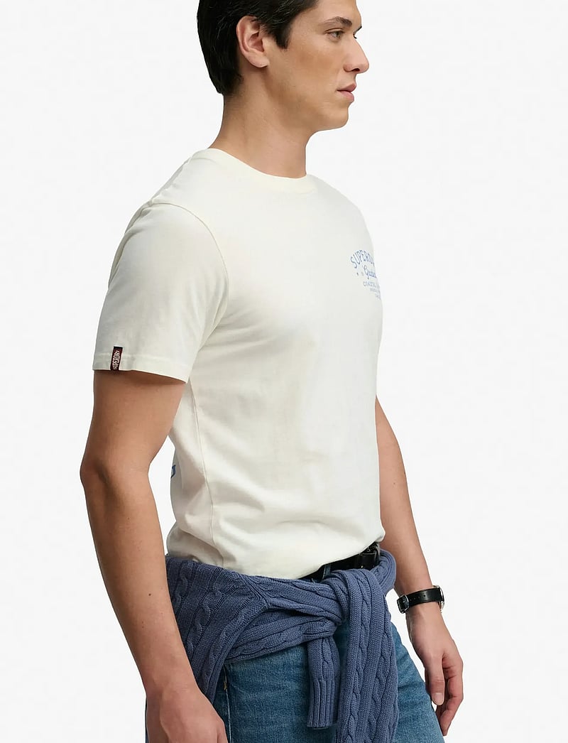 Superdry - LO-FI DOCKSIDE TEE - kurzärmelig - off white - 5