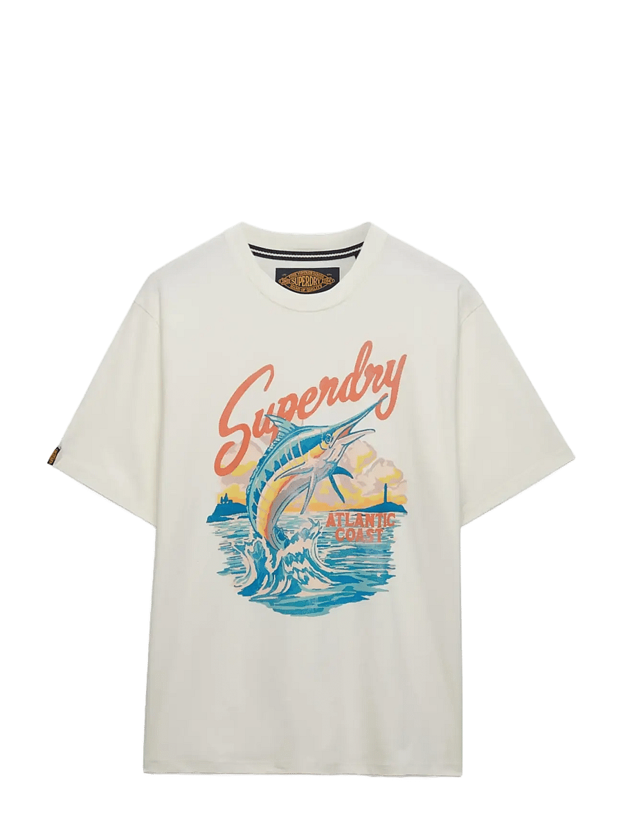 Superdry - MARITIME LOOSE TEE - kurzärmelig - new chalk white - 1