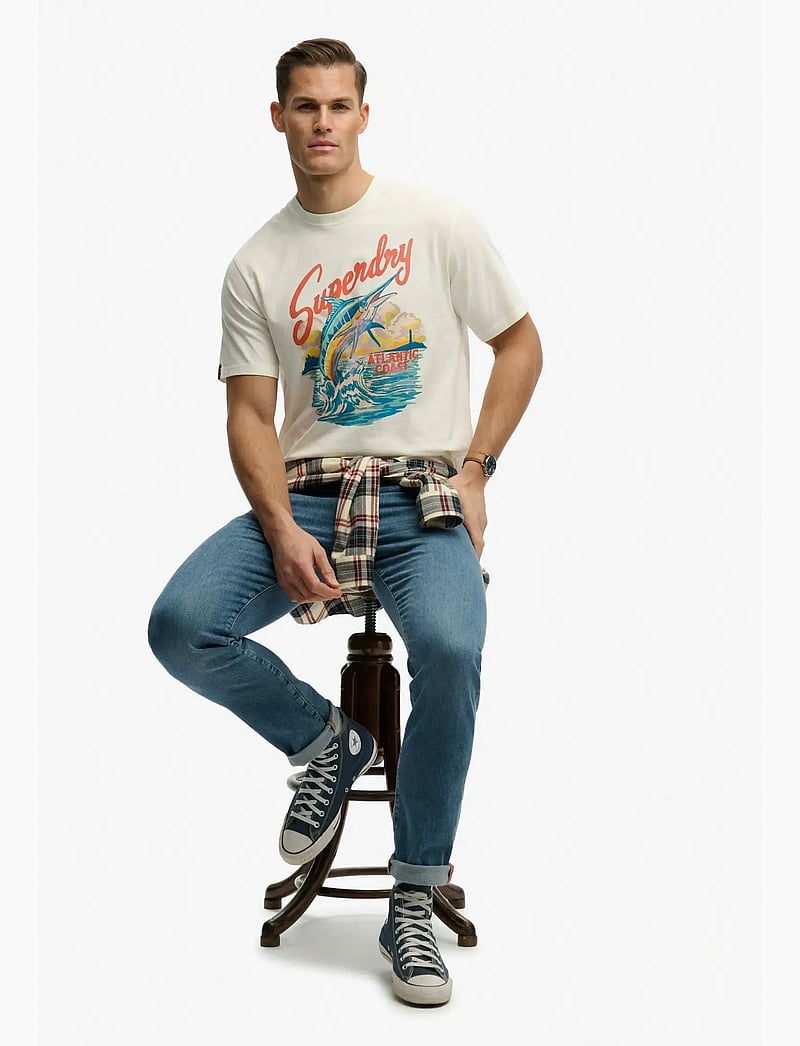Superdry - MARITIME LOOSE TEE - kurzärmelig - new chalk white - 5