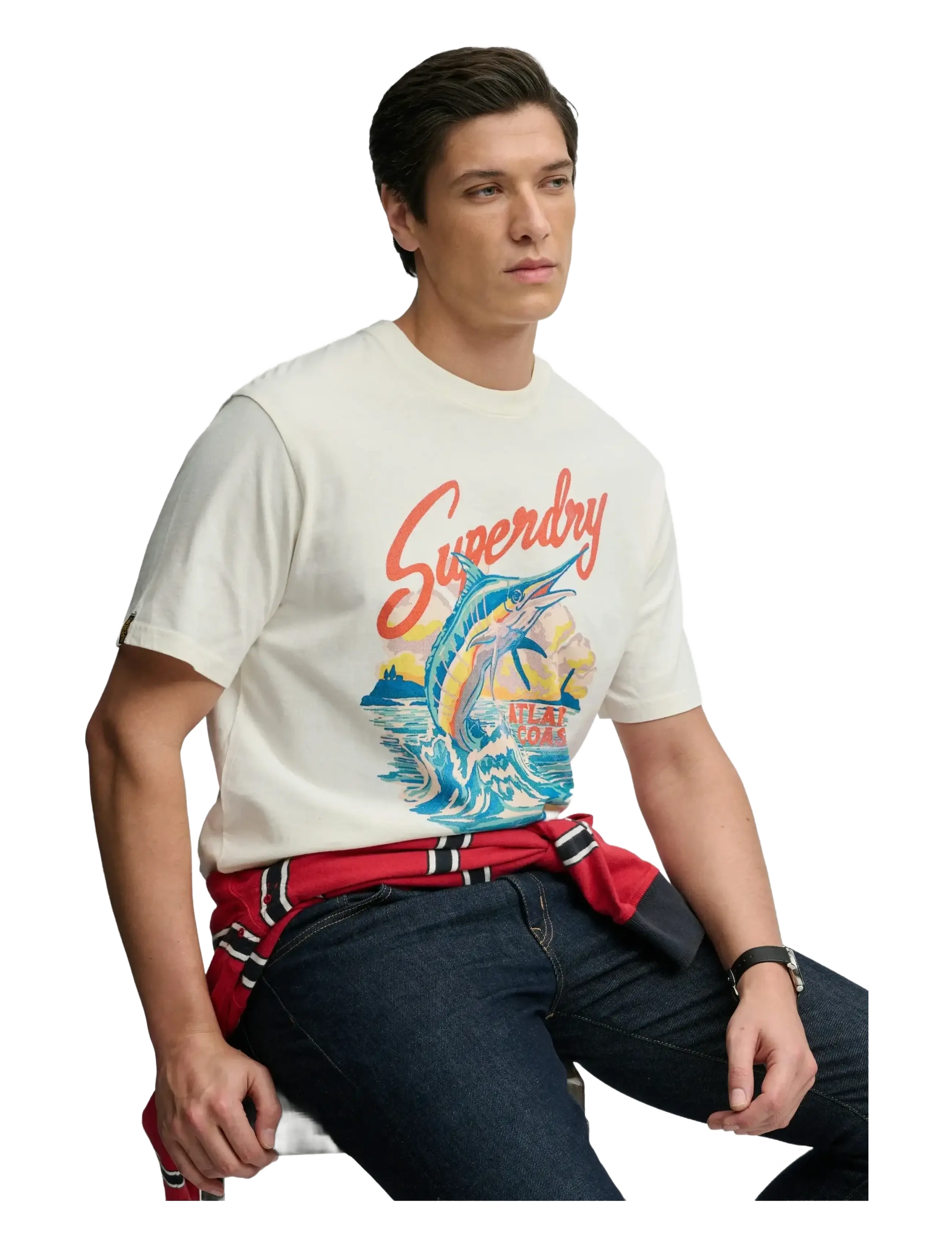 Superdry - MARITIME LOOSE TEE - kurzärmelig - new chalk white - 2