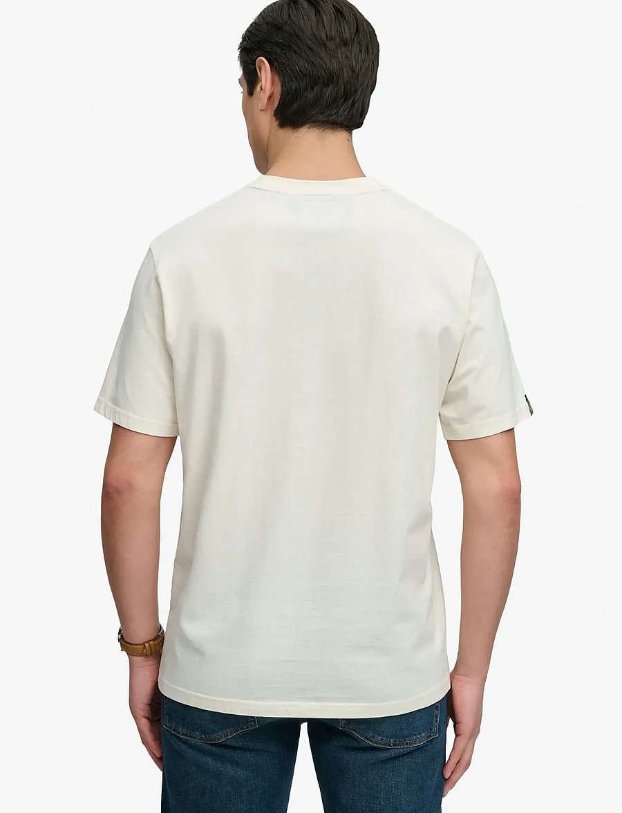 Superdry - MARITIME LOOSE TEE - short-sleeved t-shirts - winter white - 3