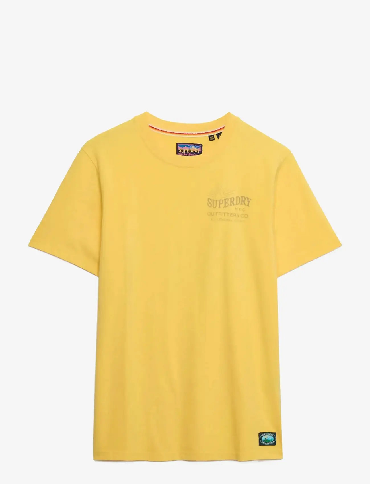 Superdry - OUTDOORS MOUNTAIN RLXD TEE - laveste priser - daffodil yellow - 1