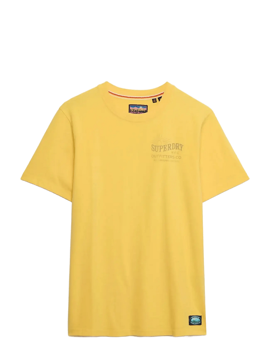 Superdry - OUTDOORS MOUNTAIN RLXD TEE - kurzärmelig - daffodil yellow - 1